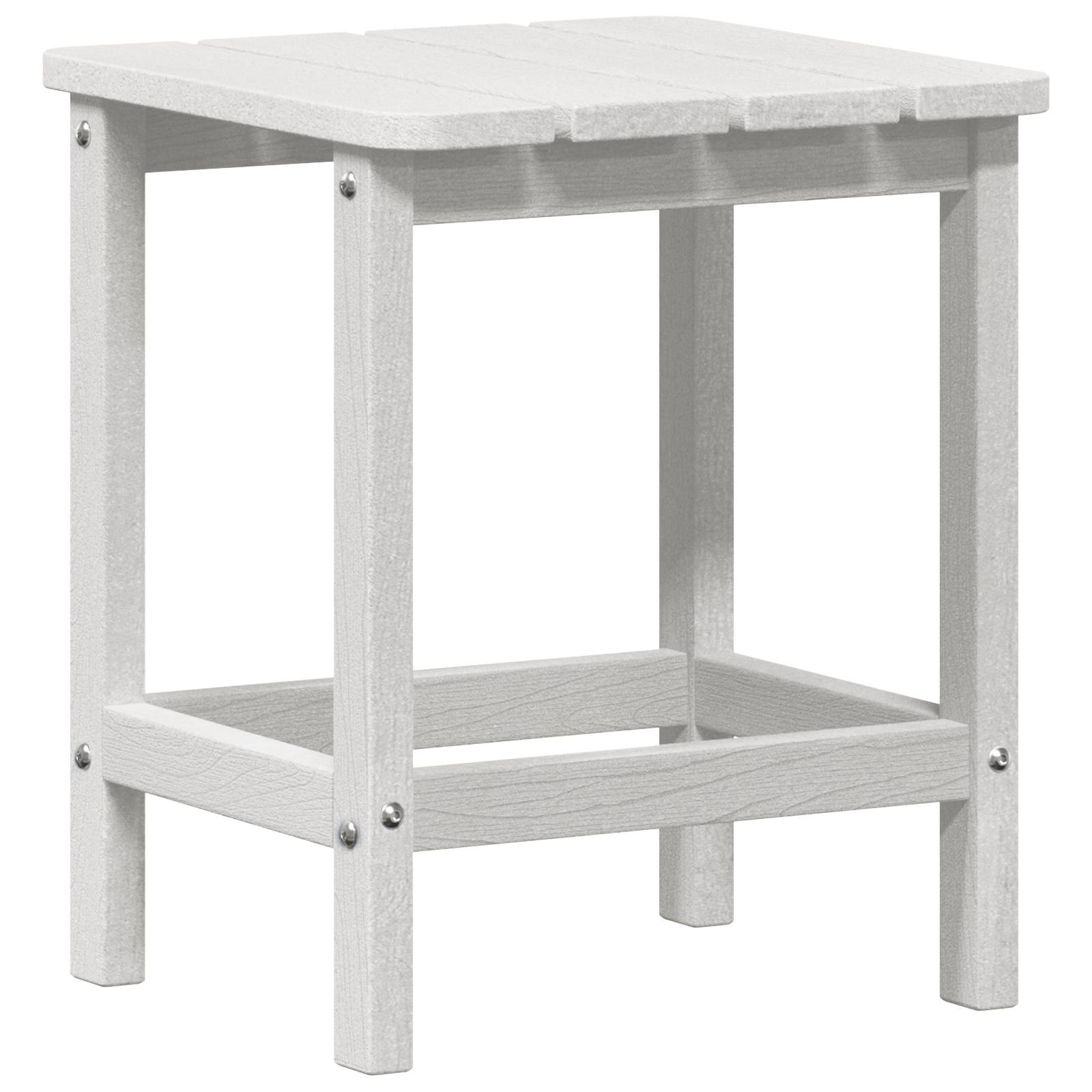 vidaXL Adirondack Beistelltisch Weiß 38x38x45 cm HDPE