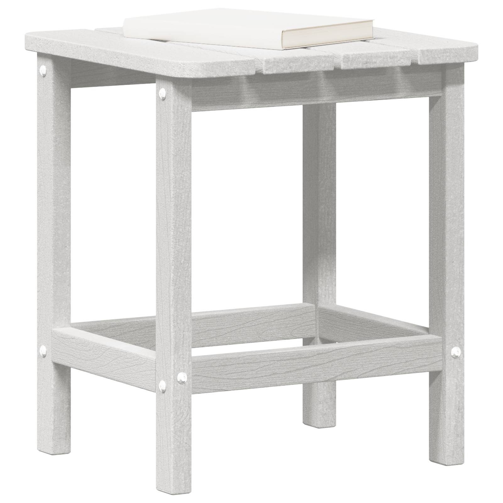 vidaXL Adirondack Beistelltisch Weiß 38x38x45 cm HDPE