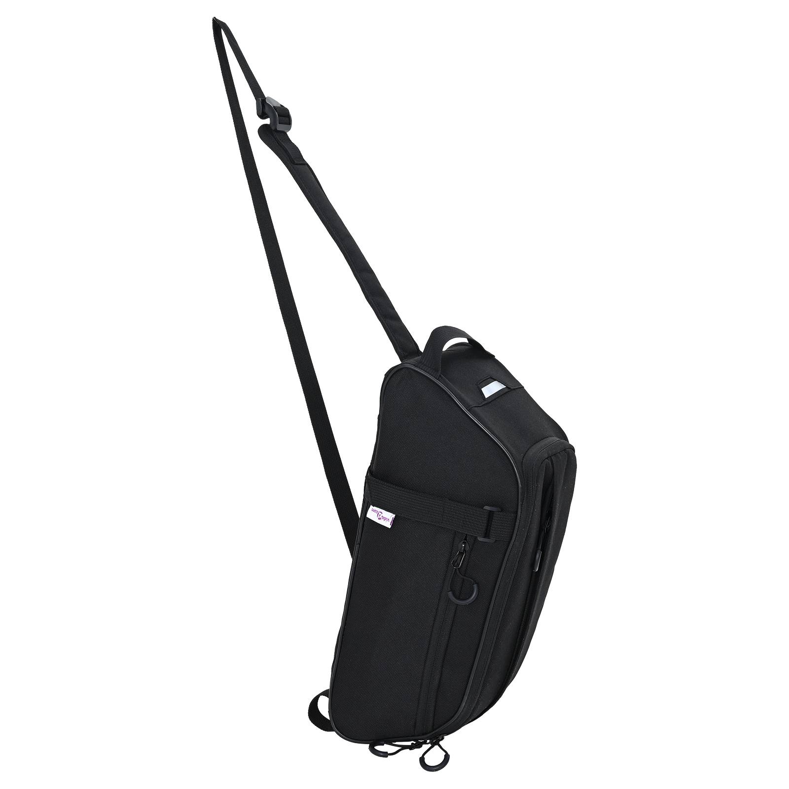 vidaXL Fahrradtasche für Pannierträger 8 L Schwarz 38x16x16 cm