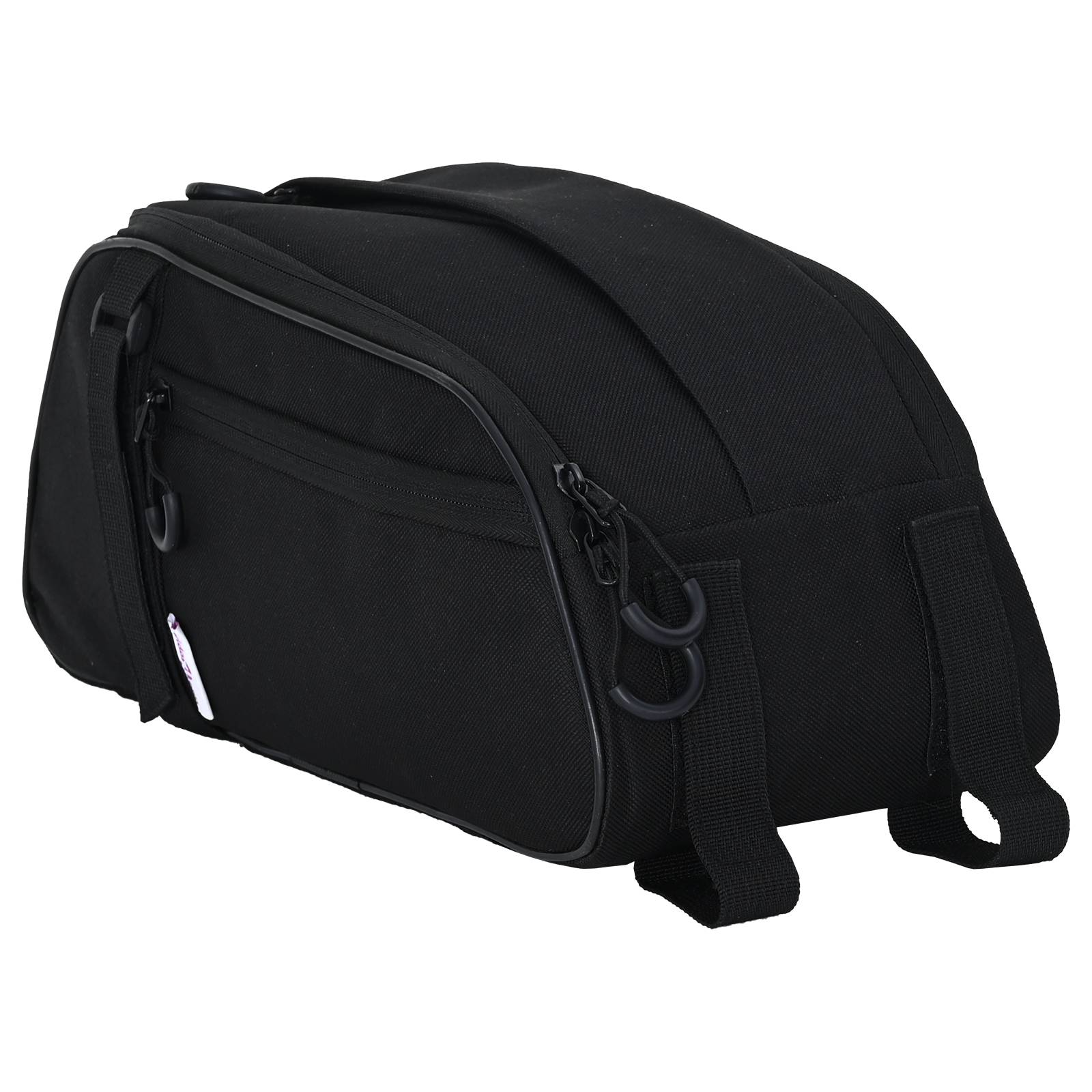 vidaXL Fahrradtasche für Pannierträger 8 L Schwarz 38x16x16 cm