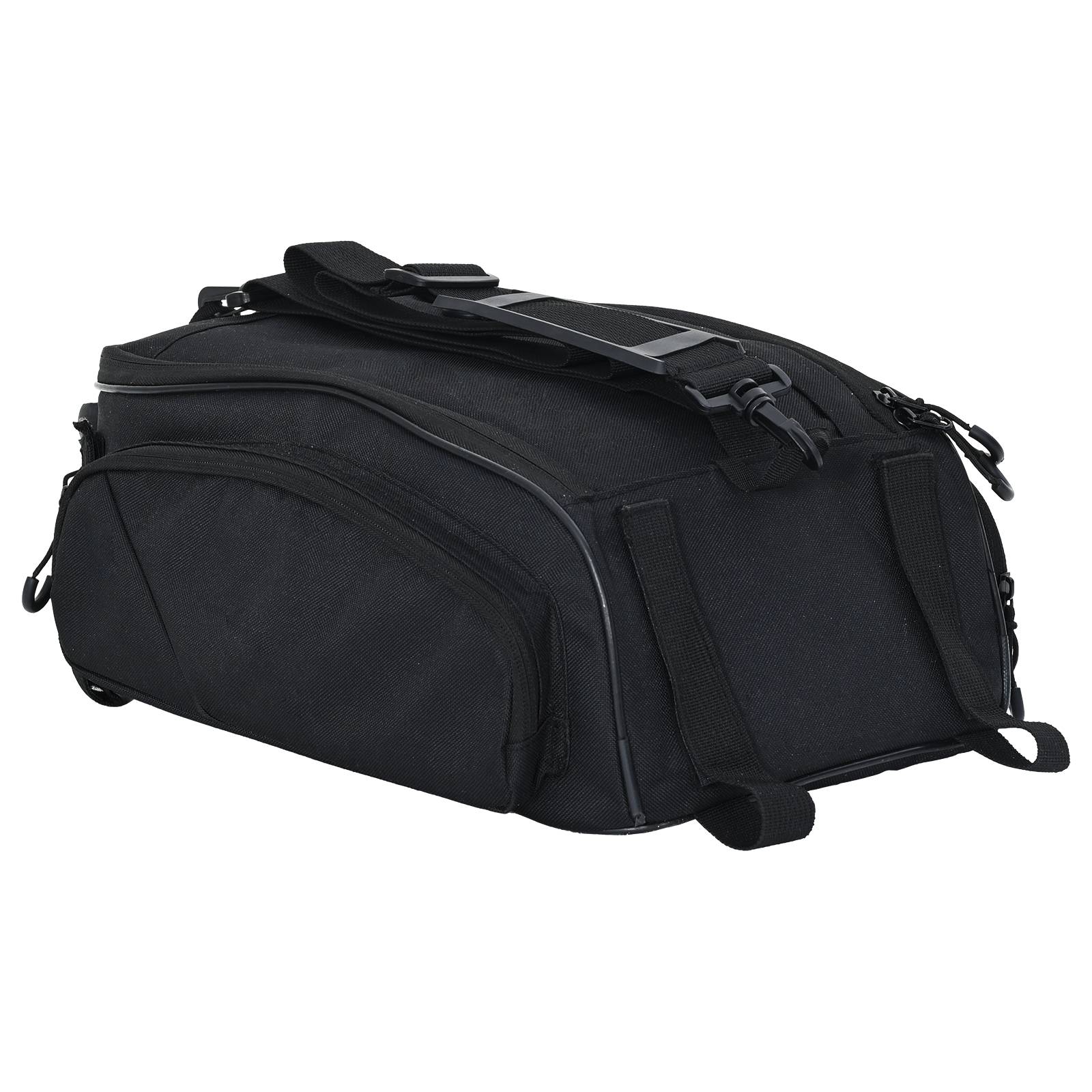 vidaXL Fahrradtasche für Gepäckträger 12 L Schwarz 38x21x16 cm