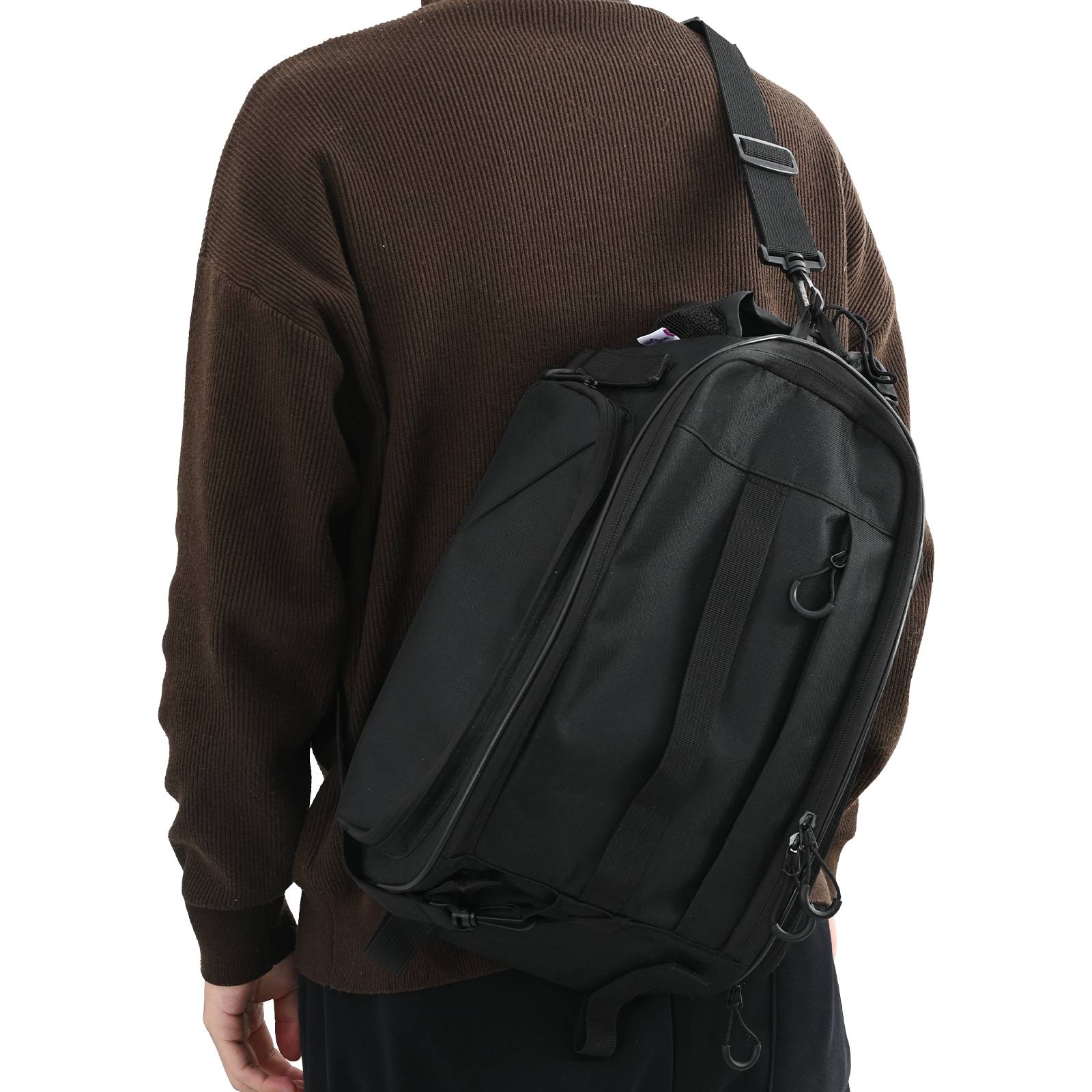 vidaXL Fahrradtasche für Gepäckträger 12 L Schwarz 38x21x16 cm