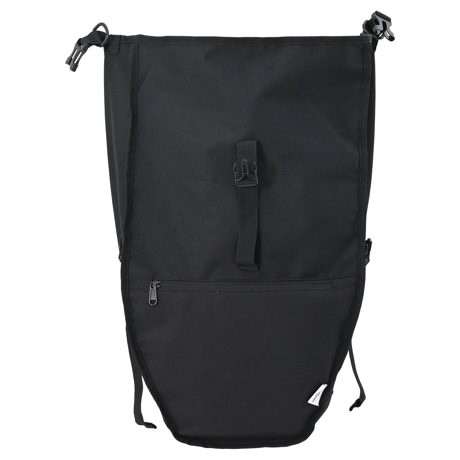 vidaXL Fahrradtasche für Pannier Rack 25 L Schwarz 32.5x17x57 cm