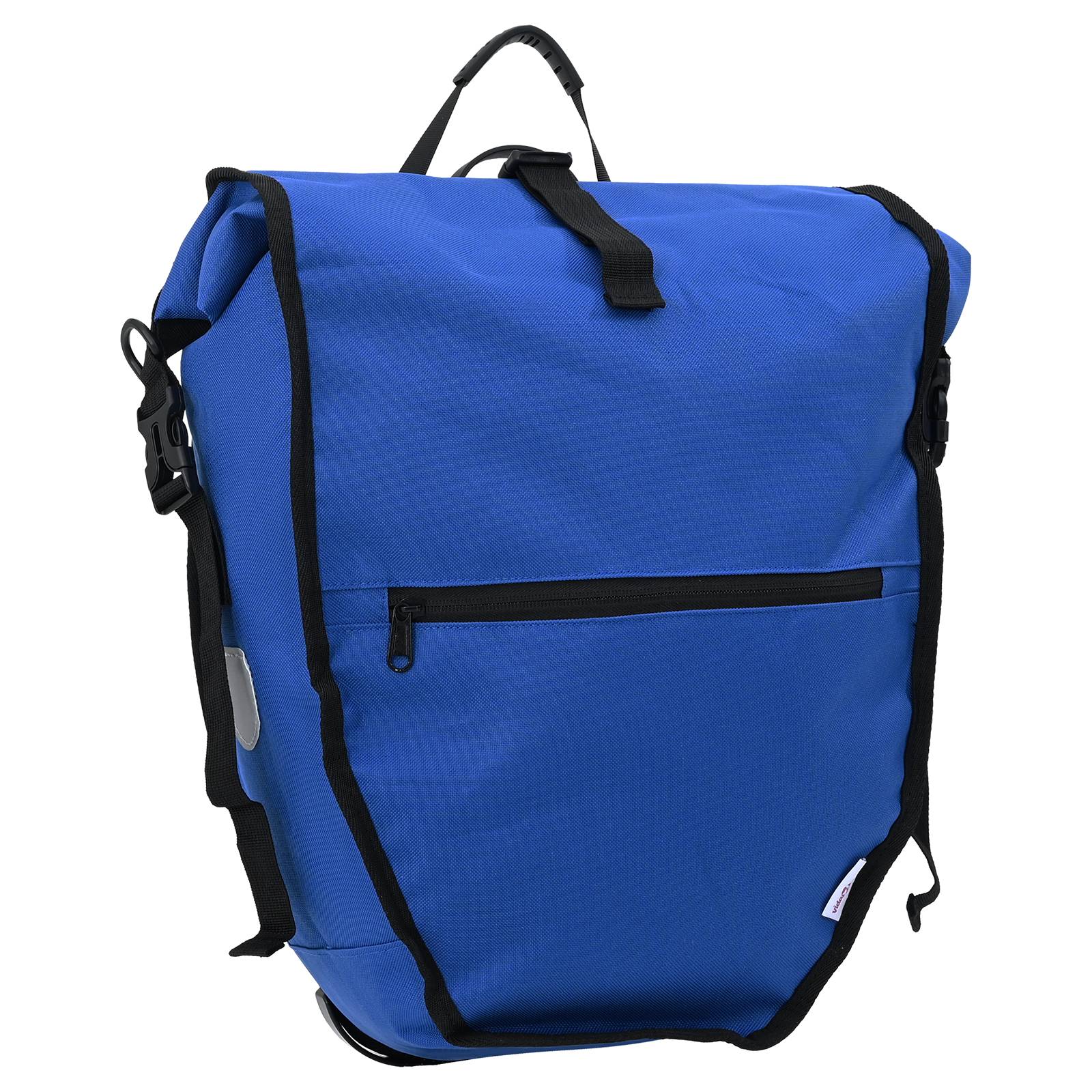 vidaXL Fahrradtasche für Gepäckträger 25 L Blau 32,5x17x57 cm