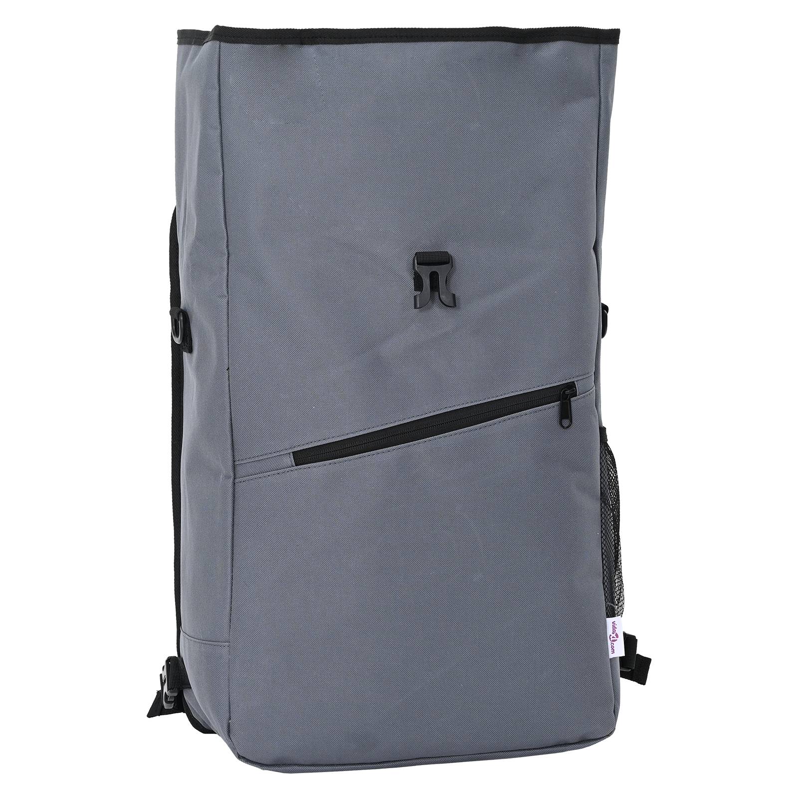 vidaXL Fahrradtasche für Gepäckträger 25 L Grau 33x16x48 cm