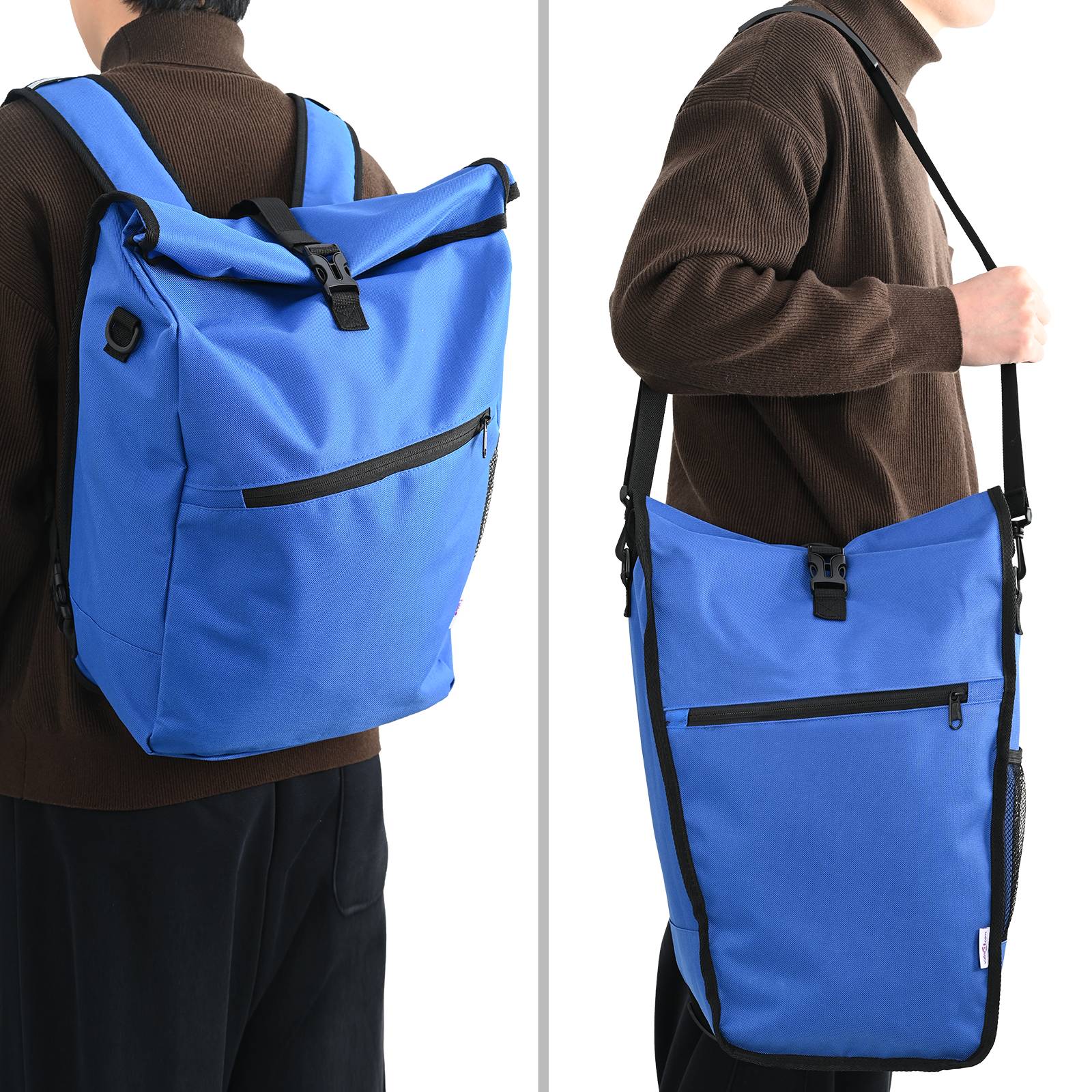 vidaXL Gepäckträgertasche Blau 25 L 33x16x48 cm