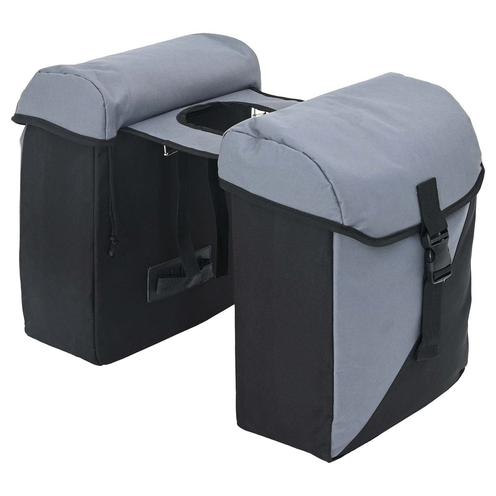 vidaXL Fahrradtasche Doppeltaschen 35L Grau