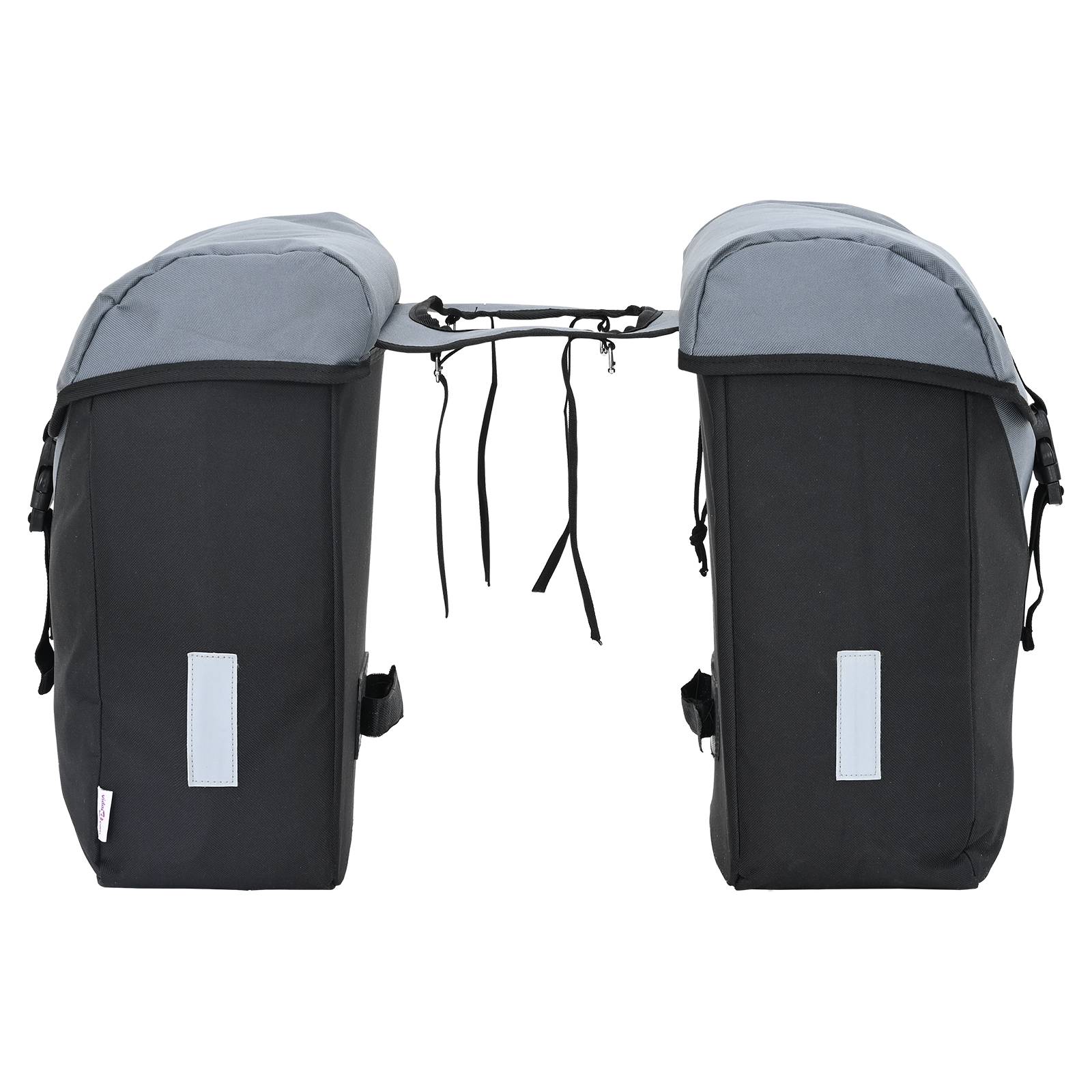 vidaXL Fahrradtasche Doppeltaschen 35L Grau
