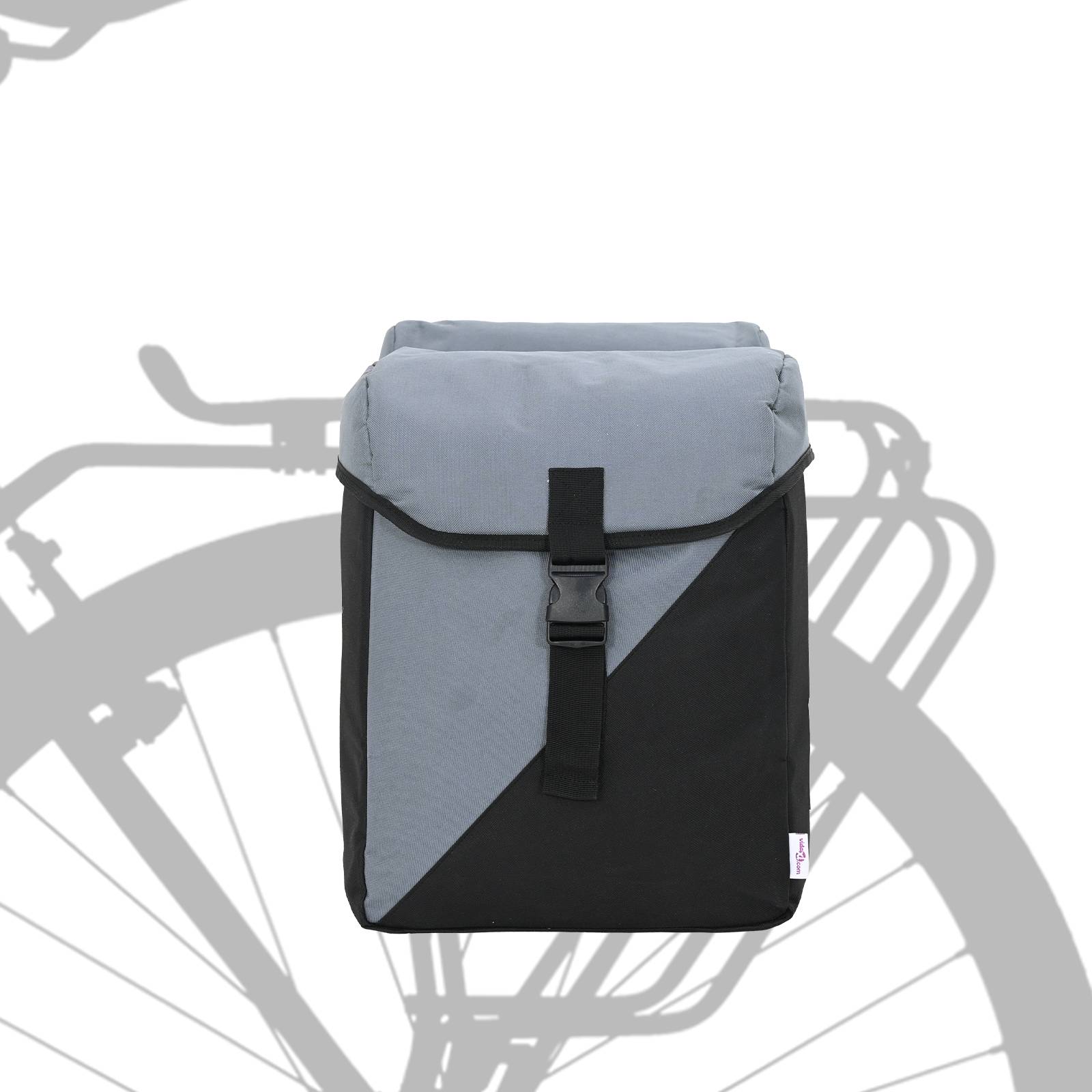 vidaXL Fahrradtasche Doppeltaschen 35L Grau