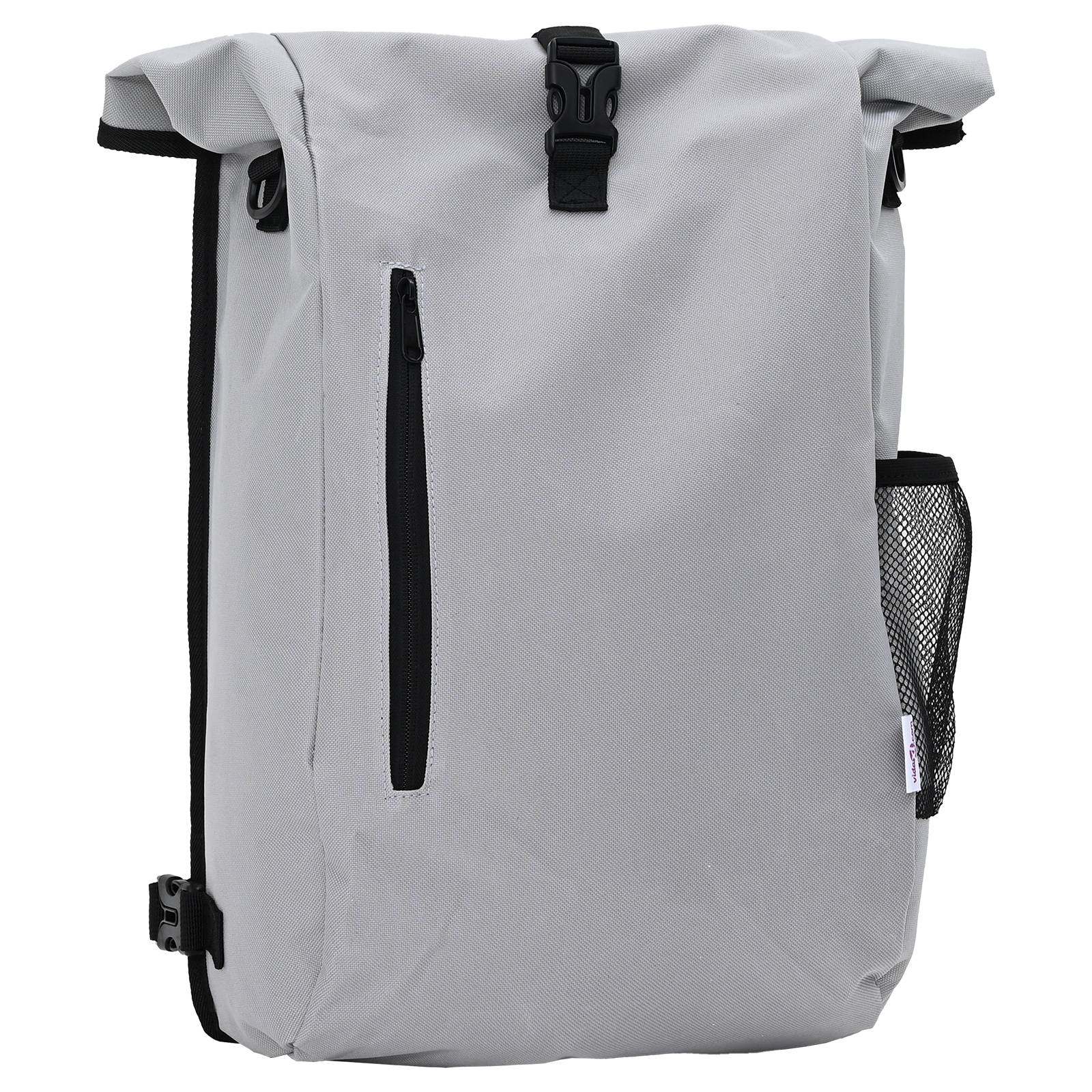 vidaXL Fahrradtasche für Gepäckträger 20 L Grau 31x13x58 cm