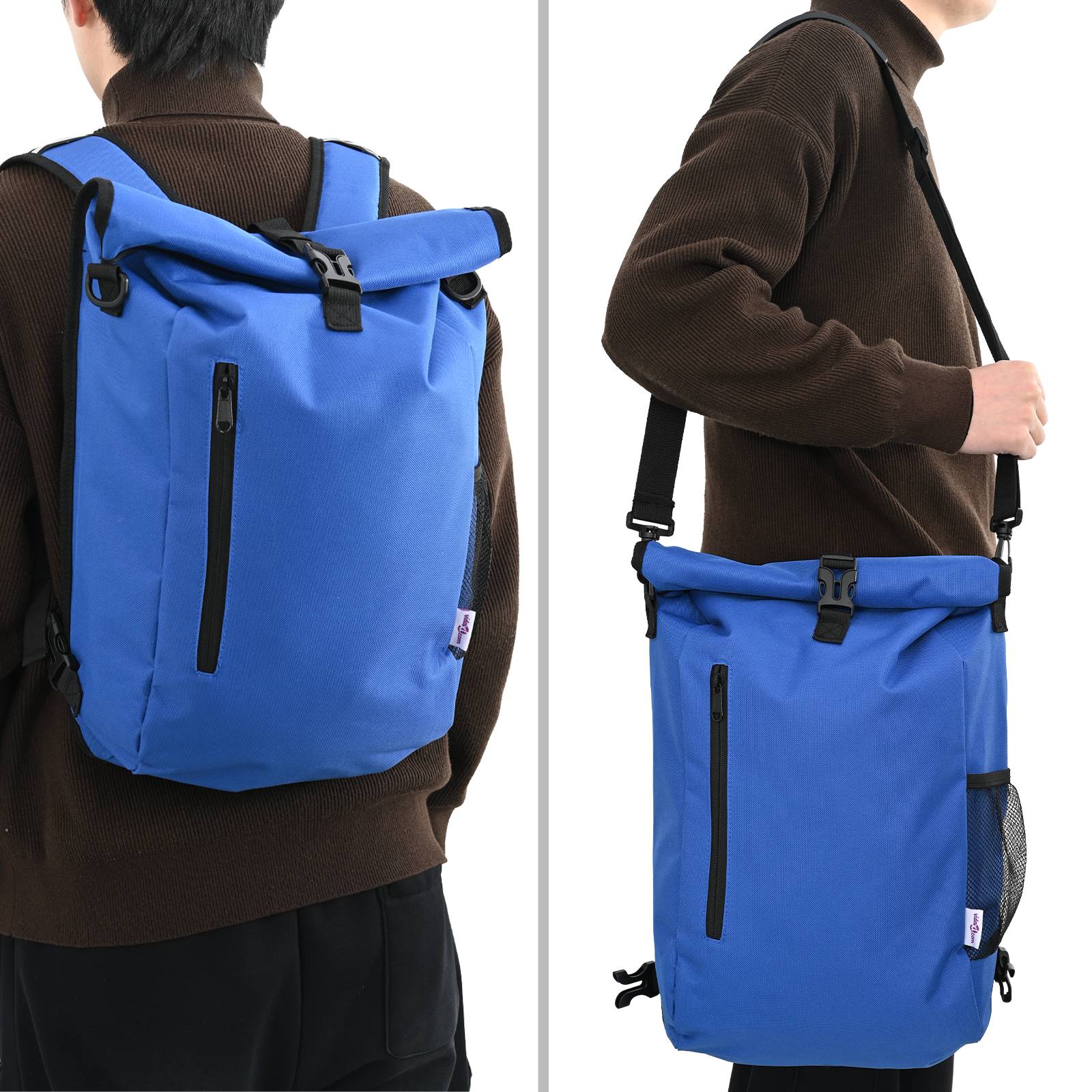 vidaXL Fahrradtasche für Gepäckträger 20 L Blau 31x13x58 cm