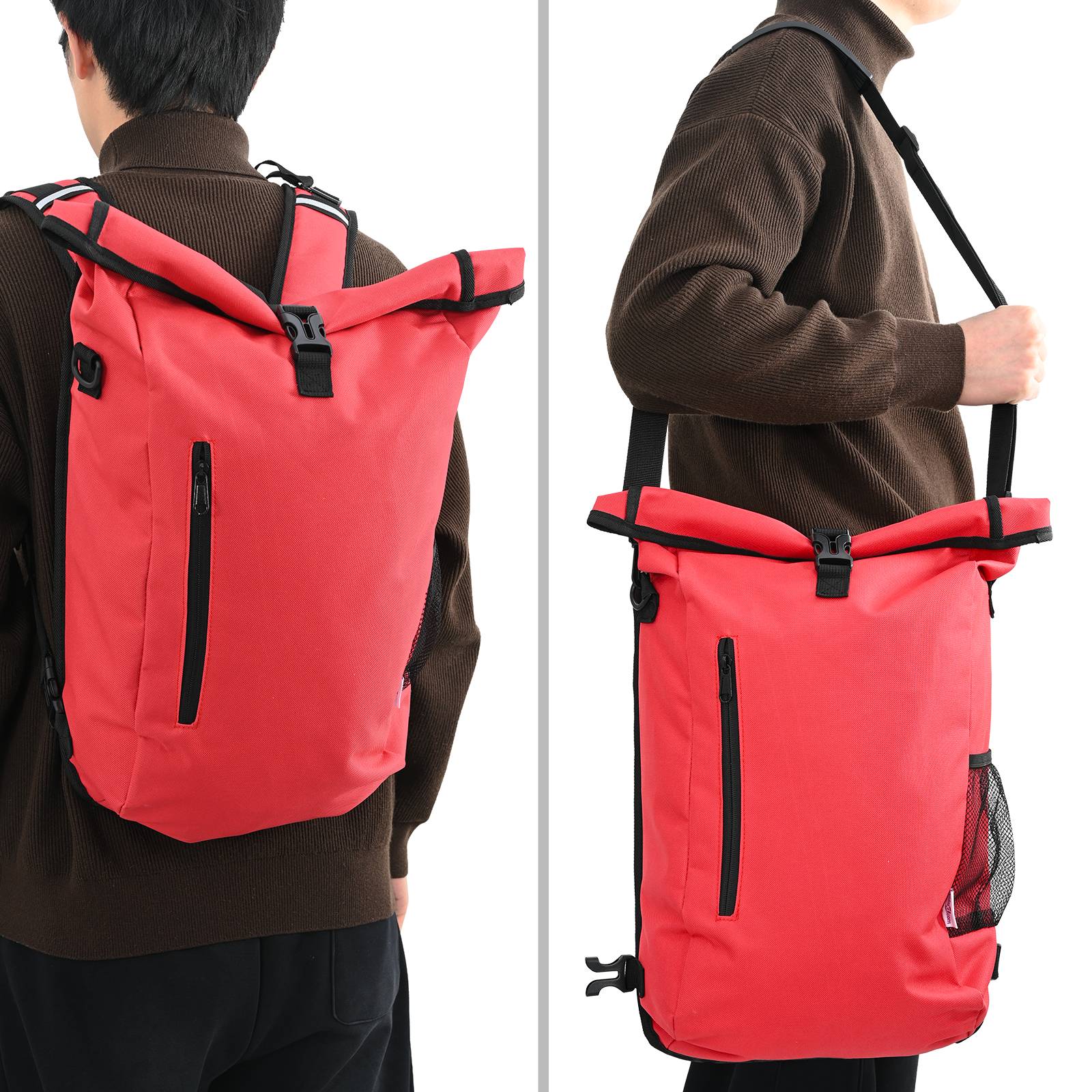 vidaXL Fahrradtasche für Gepäckträger 20 L Rot 31x13x58 cm