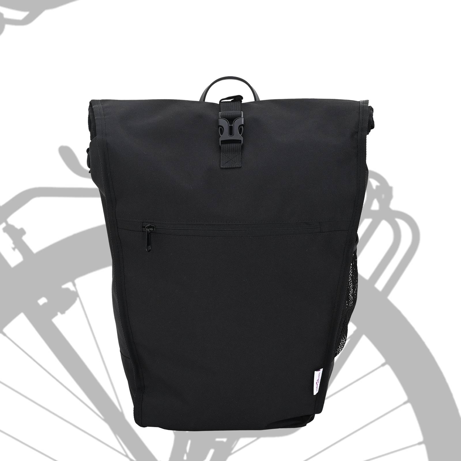 vidaXL Fahrradtasche für Satteltasche 20L Schwarz 34x16x59 cm