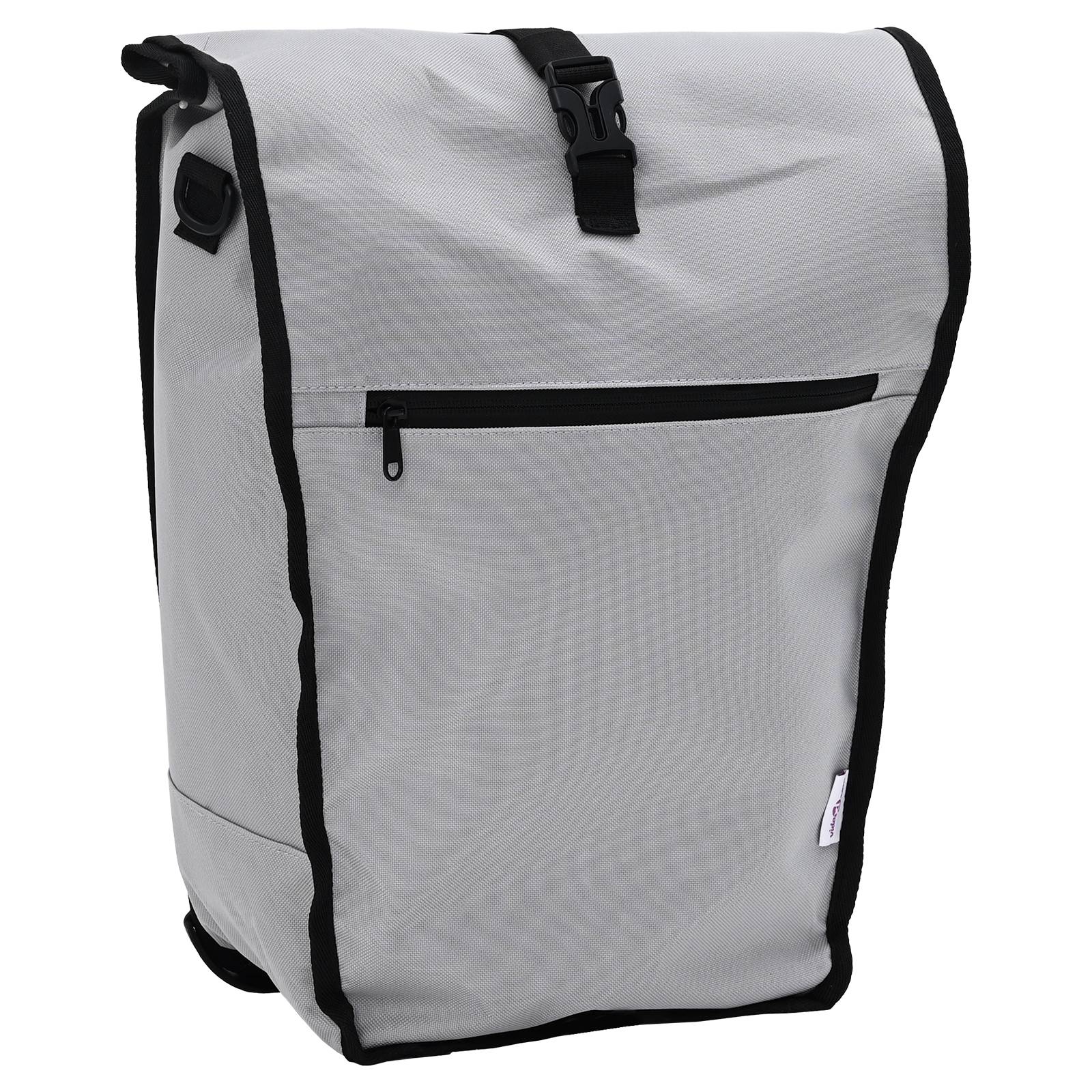 vidaXL Fahrradtasche für Pannier Rack 20 L Grau 34x16x59 cm