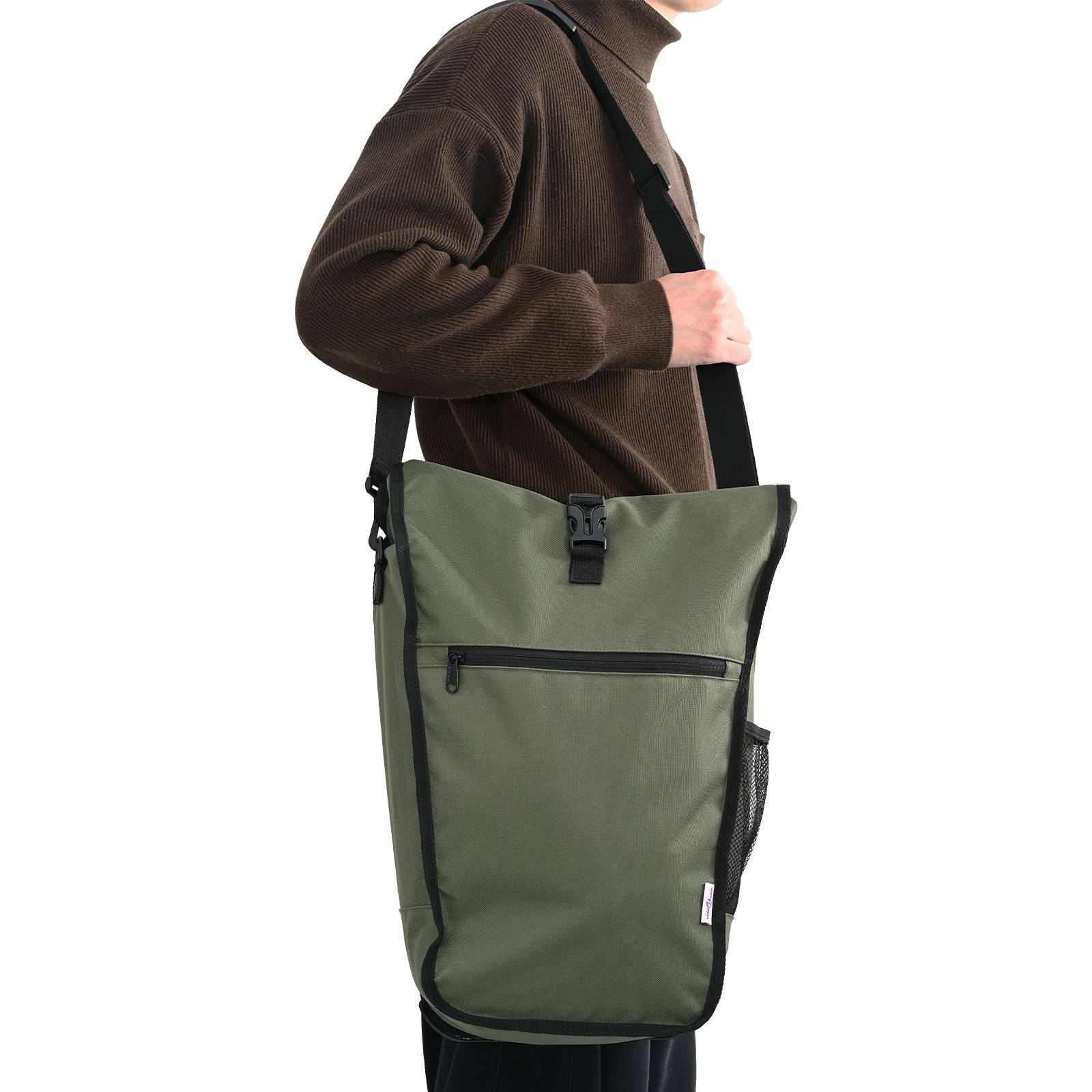 vidaXL Fahrradtasche für Gepäckträger 20 L Olivgrün 34x16x59 cm