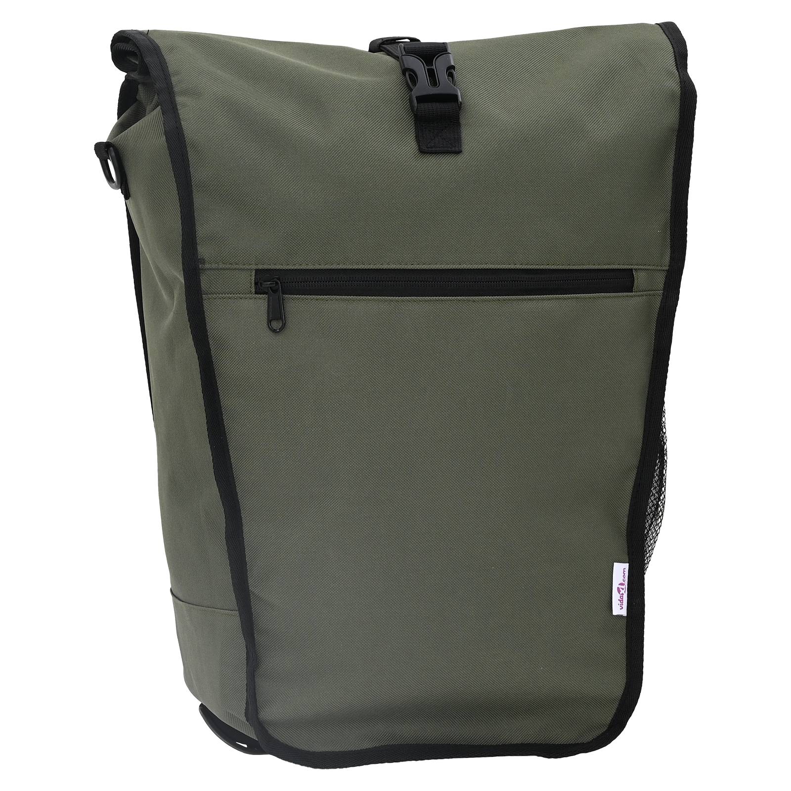 vidaXL Fahrradtasche für Gepäckträger 20 L Olivgrün 34x16x59 cm