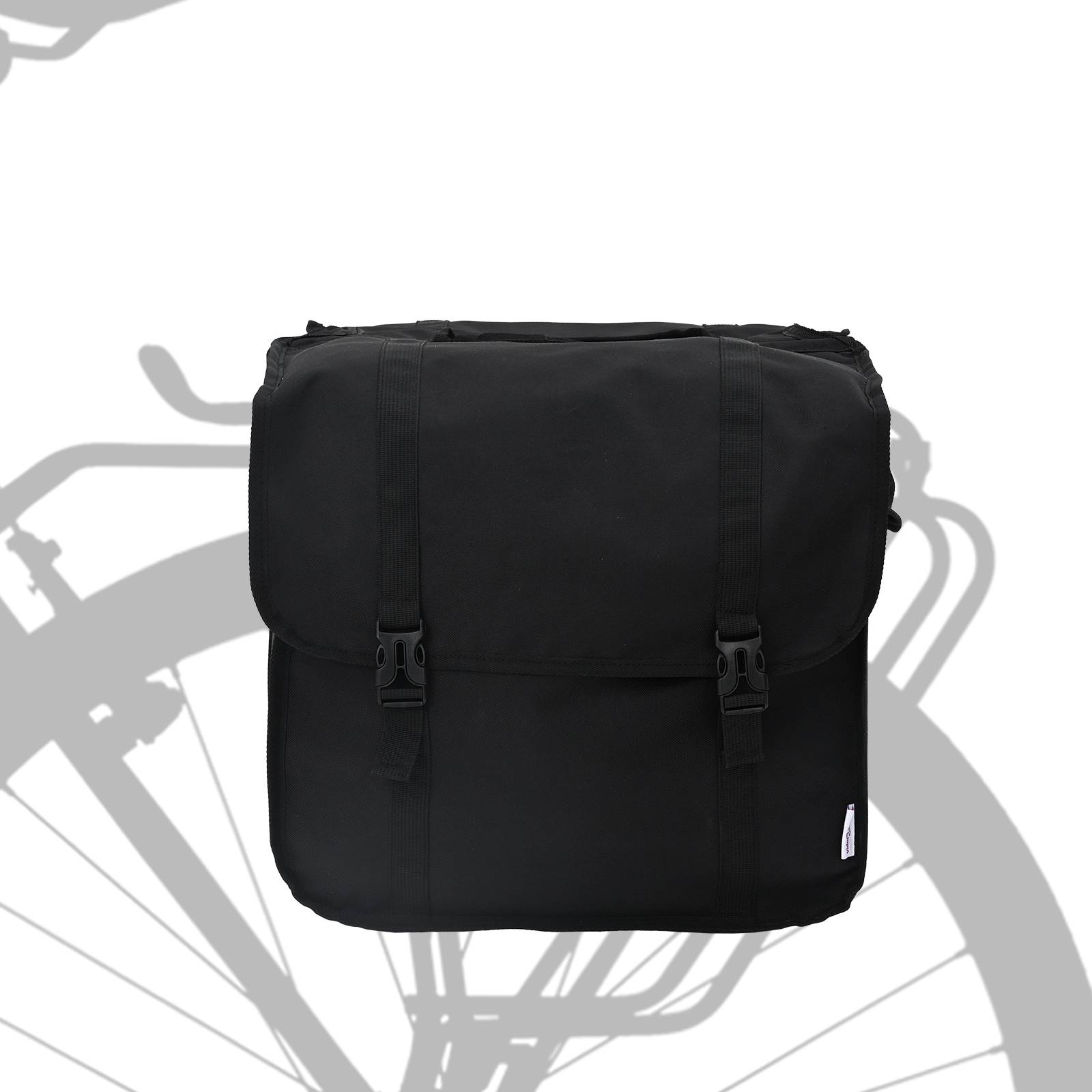 vidaXL Doppelte Fahrradtasche 48 L Schwarz