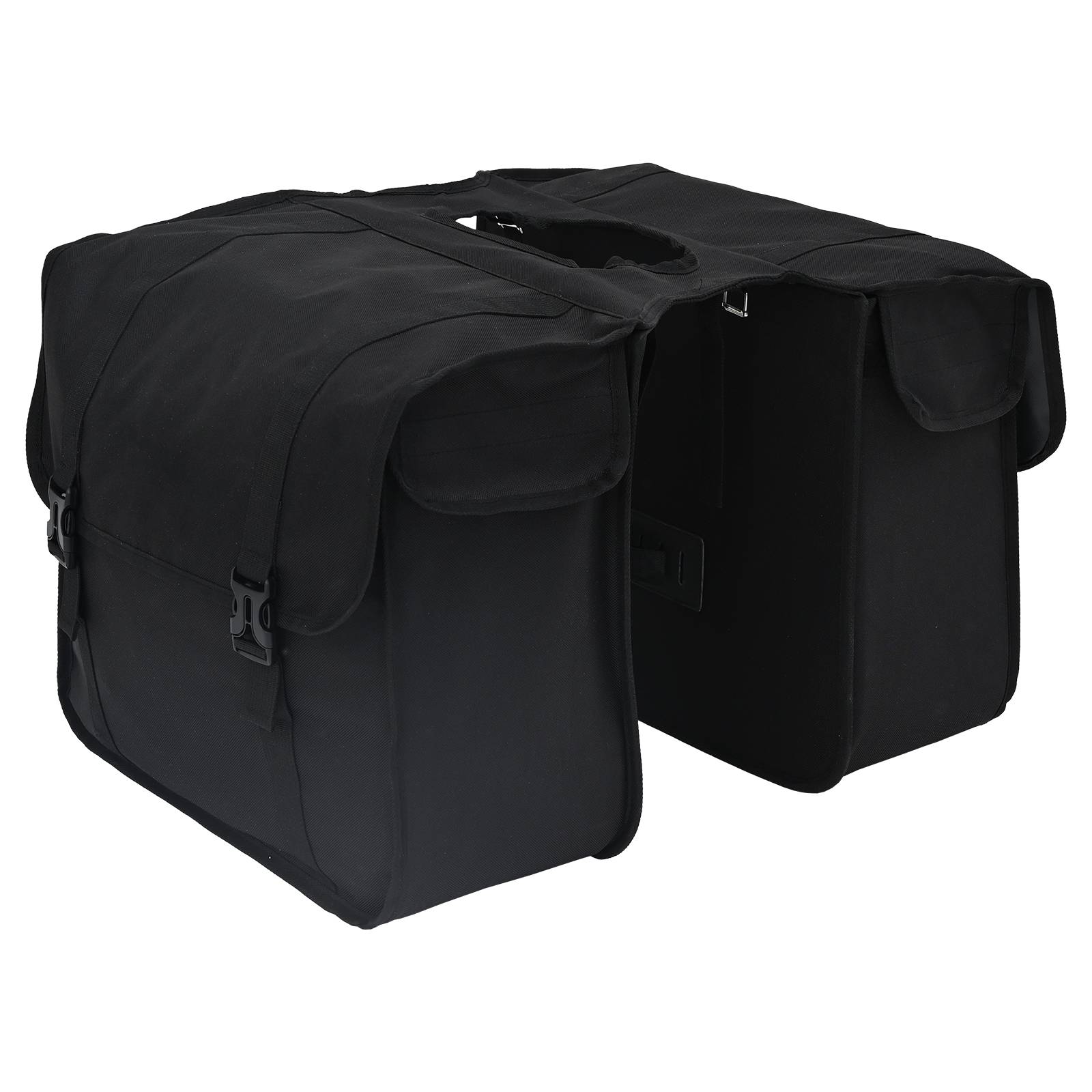vidaXL Doppelte Fahrradtasche 48 L Schwarz