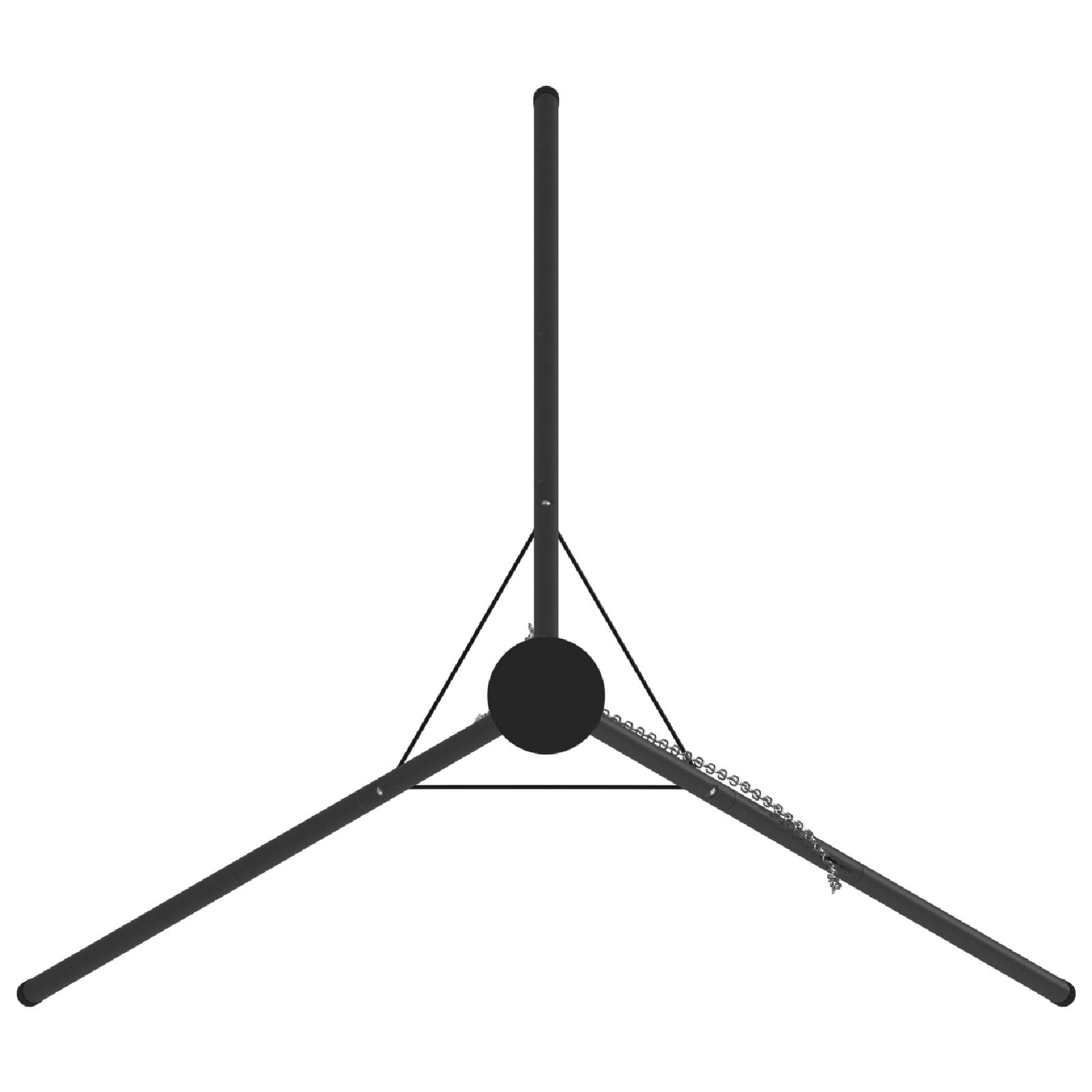 vidaXL Lagerfeuer-Koch-Dreibein 190 cm Höhe Stahl