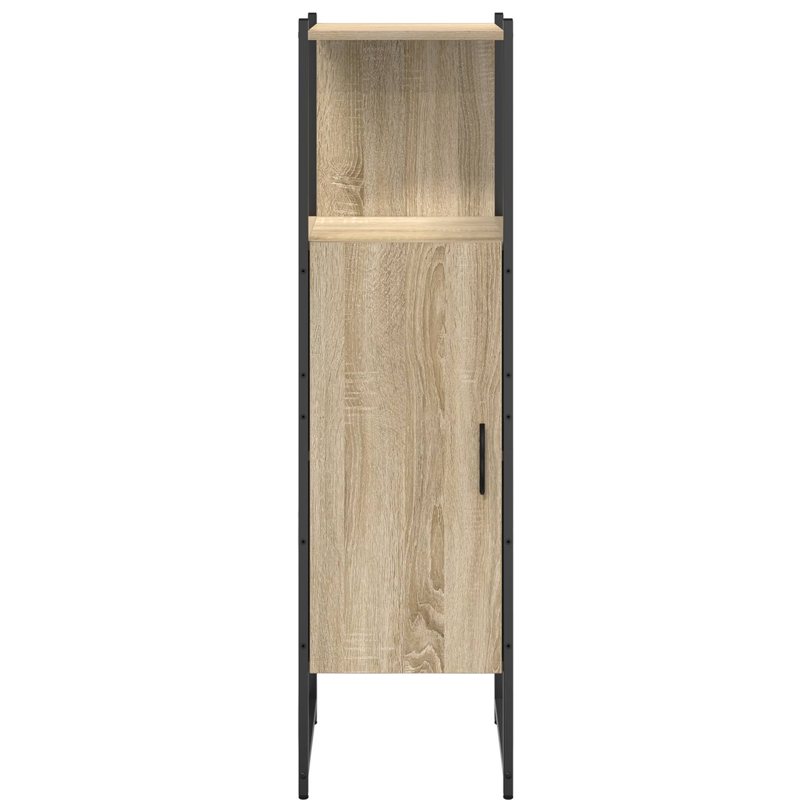 vidaXL Hoher Vorratsschrank Hell Eiche Holzwerkstoff 33 x 33 x 120,5 cm