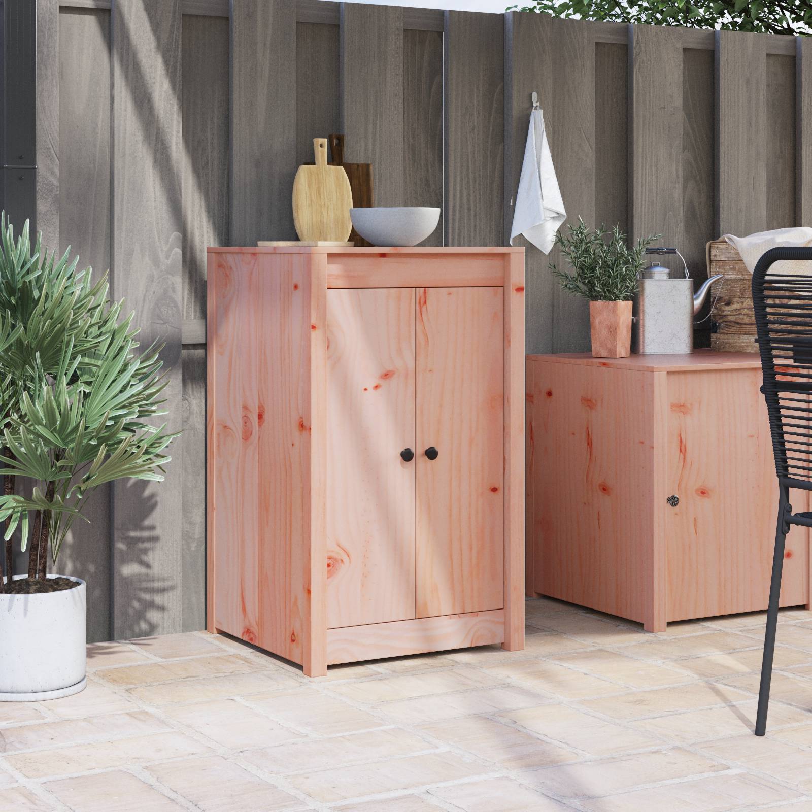 vidaXL Außenküchentüren 50x9x82 cm Massivholz Douglasie