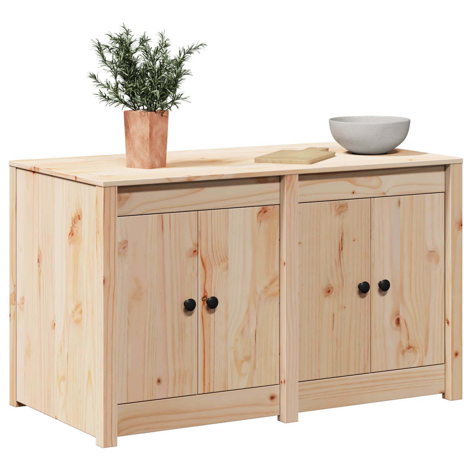 vidaXL Außenschrank für die Küche 106x55x64 cm Massivholz Kiefer