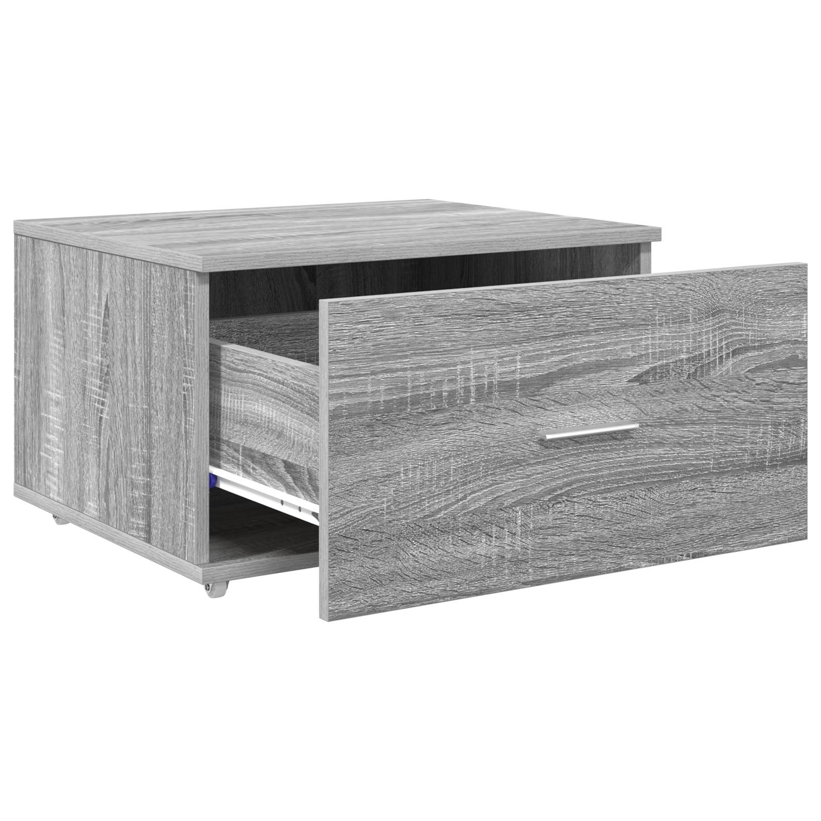 vidaXL Schubladenschrank Grau Sonoma Holzwerkstoff Mittel Rechteckig