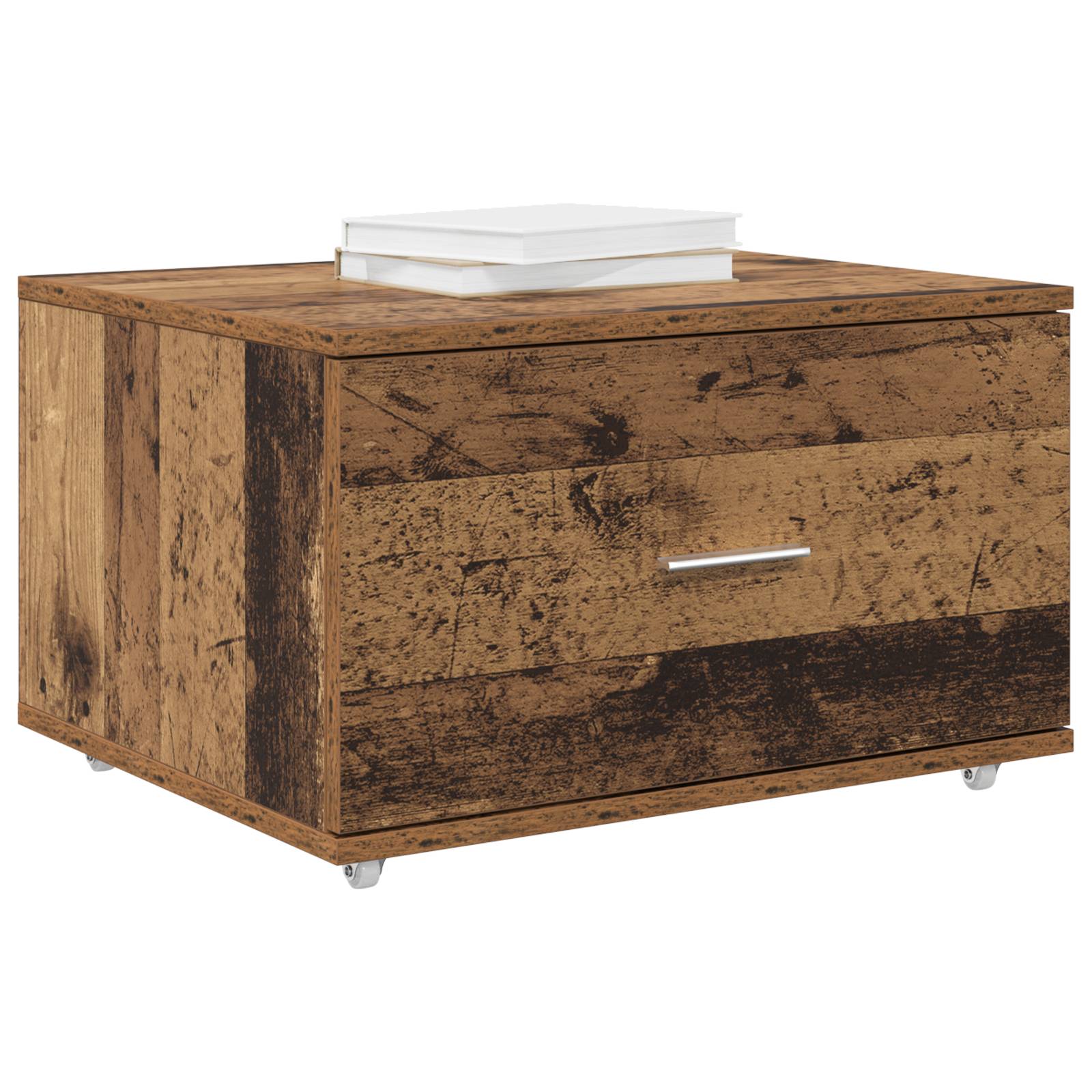 vidaXL Schubladenschrank Altes Holz Spanplatte Mittel Schubladenschrank