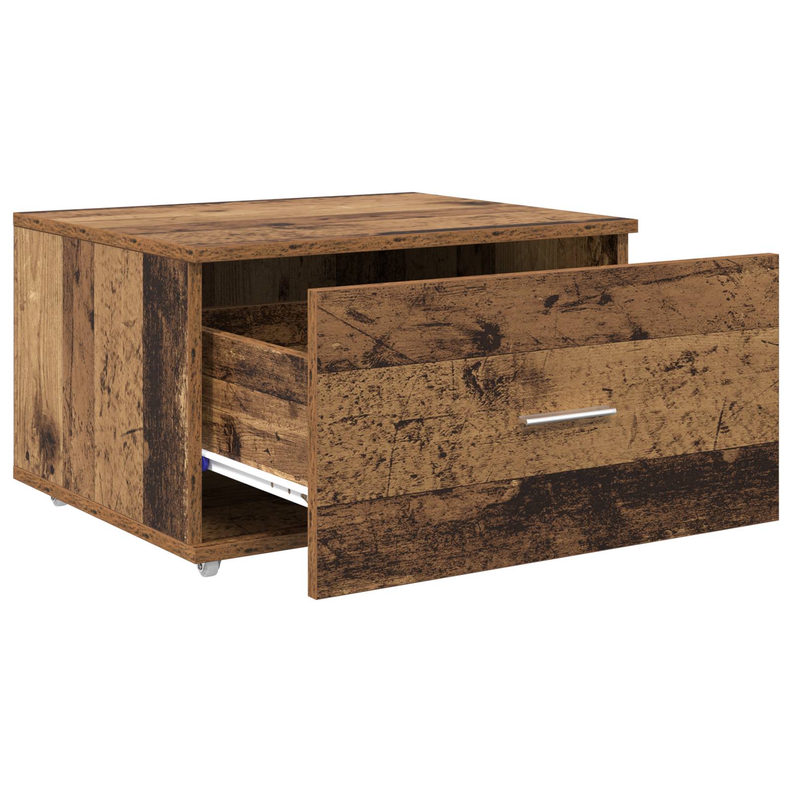 vidaXL Schubladenschrank Altes Holz Spanplatte Mittel Schubladenschrank