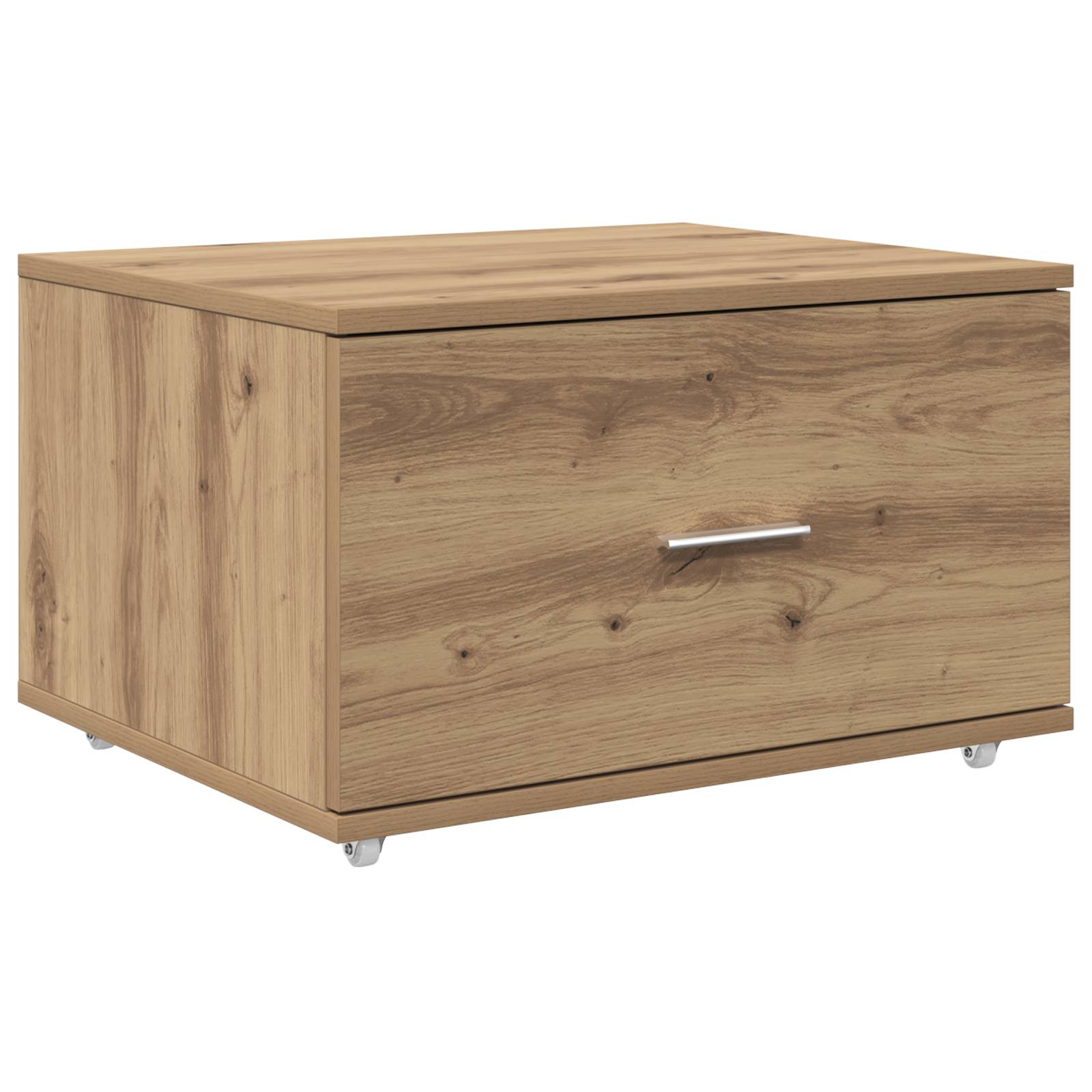 vidaXL Schubladen-Schrank Artisan Eiche Spanplatte, Laminat Mittel