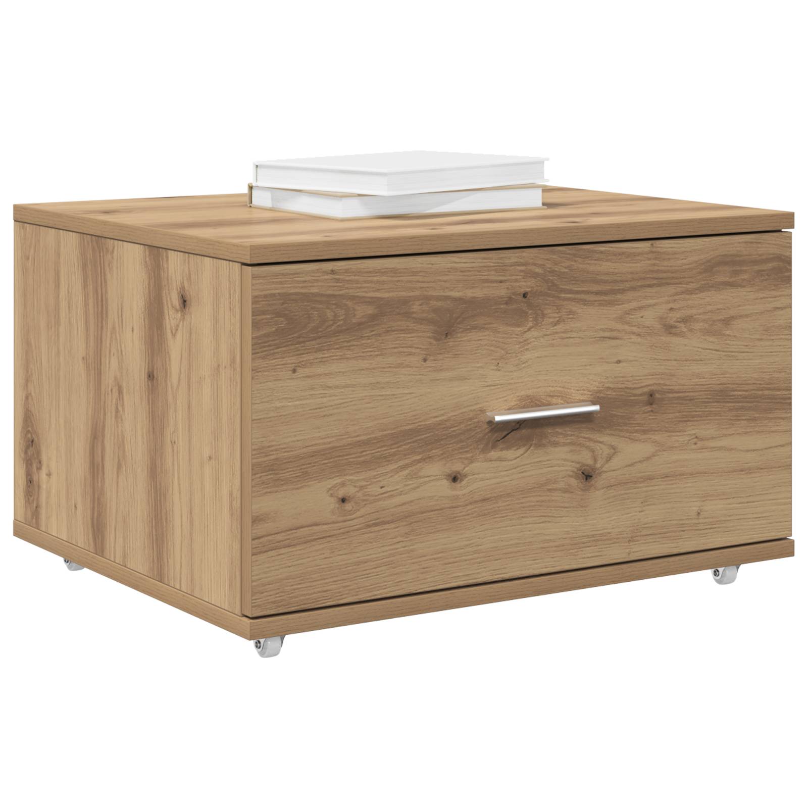 vidaXL Schubladen-Schrank Artisan Eiche Spanplatte, Laminat Mittel