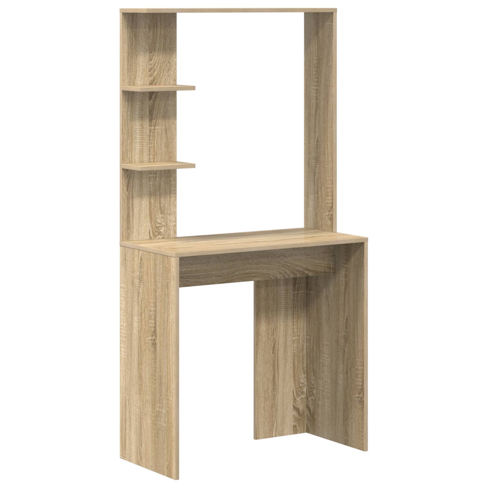 vidaXL Schreibtisch mit Stauraum Sonoma Eiche Spanholz