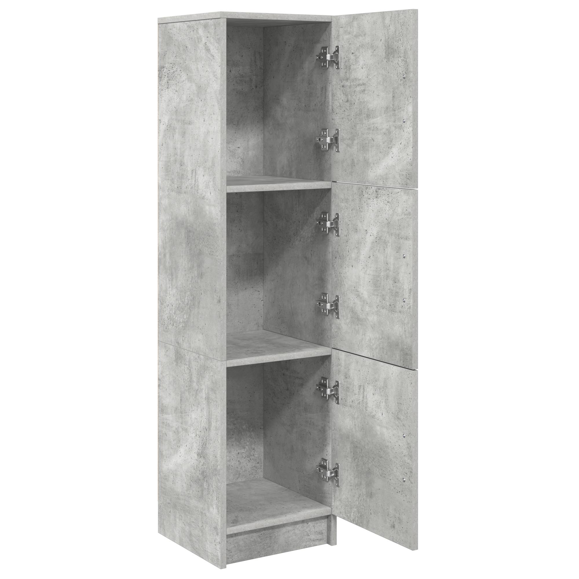vidaXL Graues Sideboard Beton Grau Spanplatte Groß Sideboard