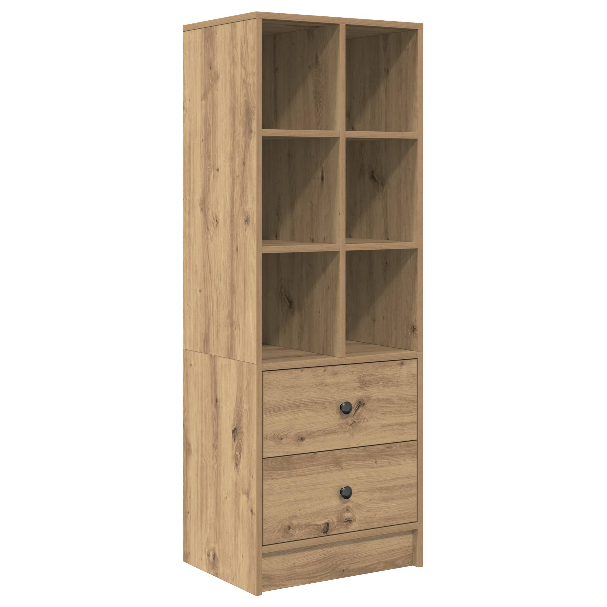 vidaXL Schreibtisch mit Stauraum Artisan Eiche Werkstoffholz
