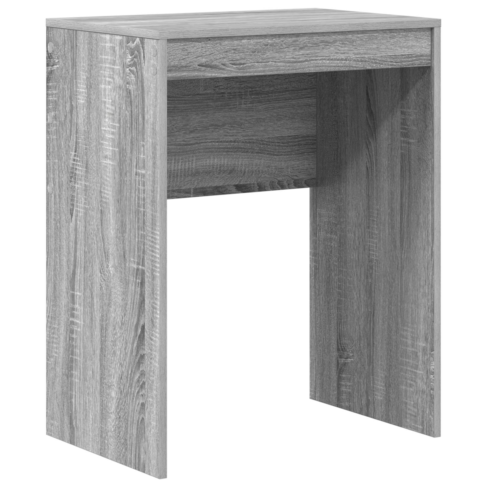 vidaXL Schreibtisch mit Stauraum Grauer Sonoma Spanplatte