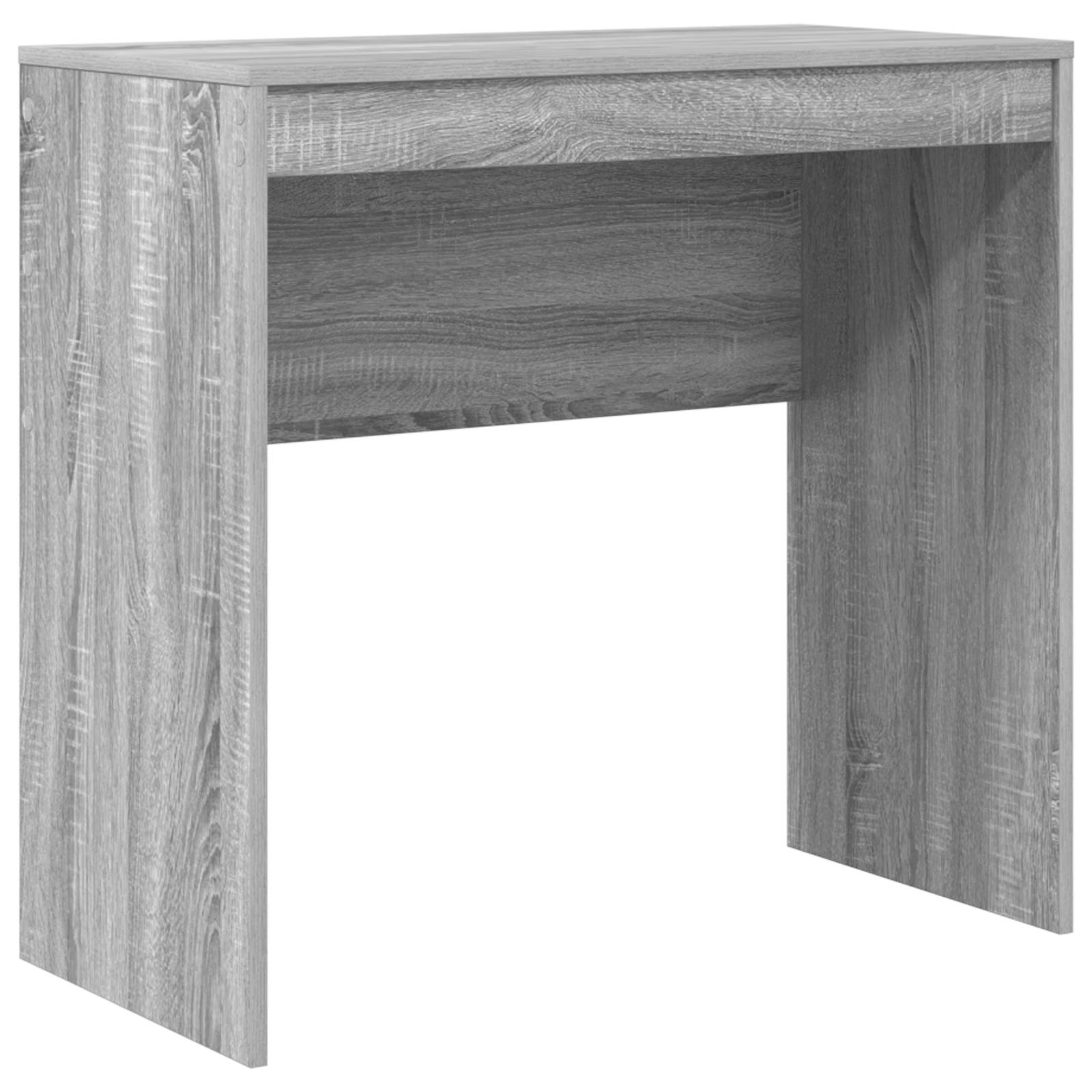 vidaXL Schreibtisch Grau Sonoma Holzwerkstoff 80 x 40 x 76 cm Einfach