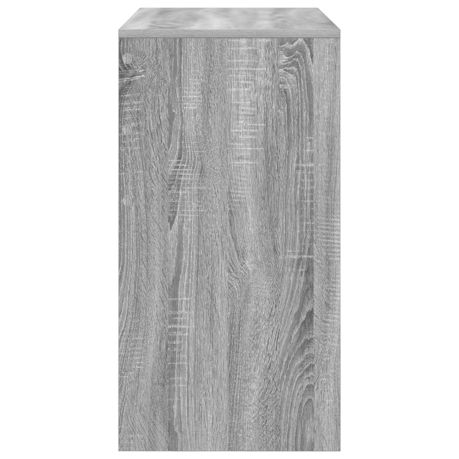 vidaXL Schreibtisch Grau Sonoma Holzwerkstoff 80 x 40 x 76 cm Einfach