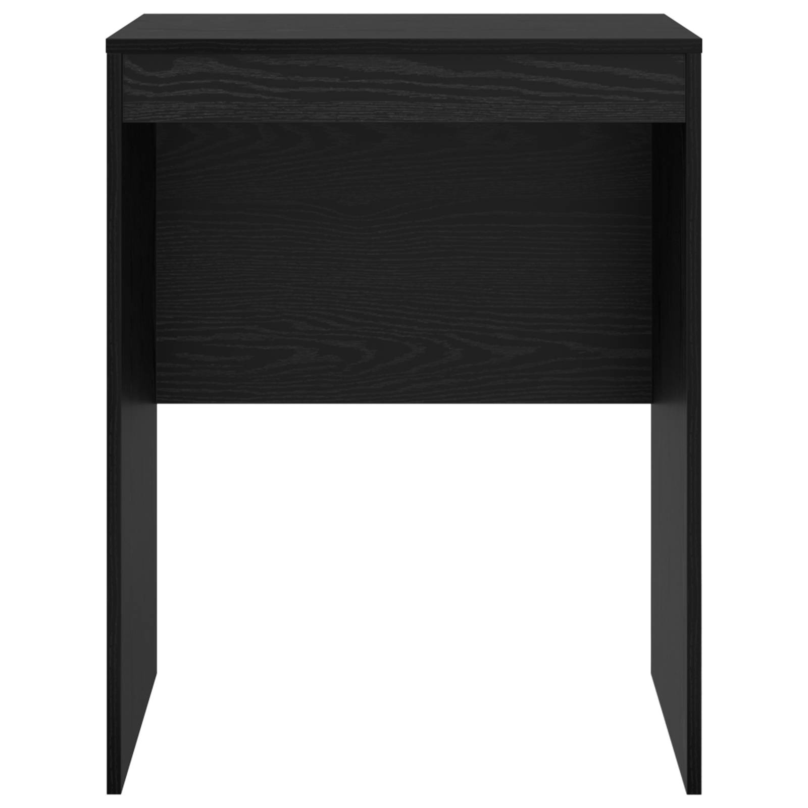 vidaXL Schreibtisch Eichenholz-Schwarz Spanplatte 60 x 50 x 76 cm