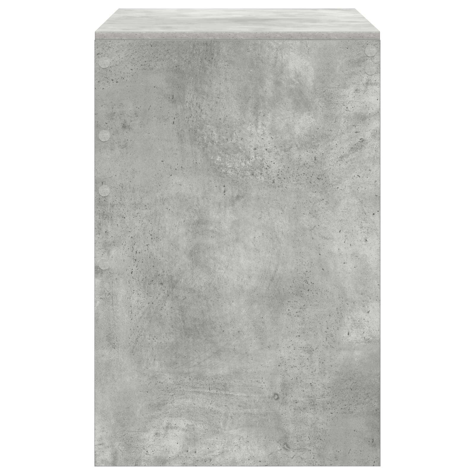 vidaXL Computertisch Beton Grau MDF-Platte 90 x 50 x 76 cm Computertisch