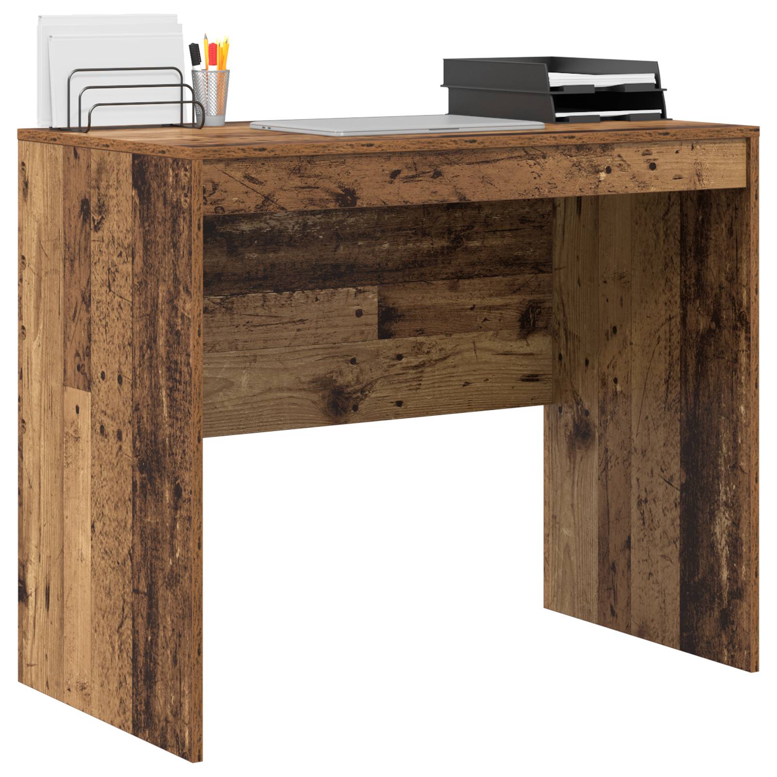 vidaXL Schreibtisch - Altholz Altholz Spanplatte 90 x 50 x 76 cm