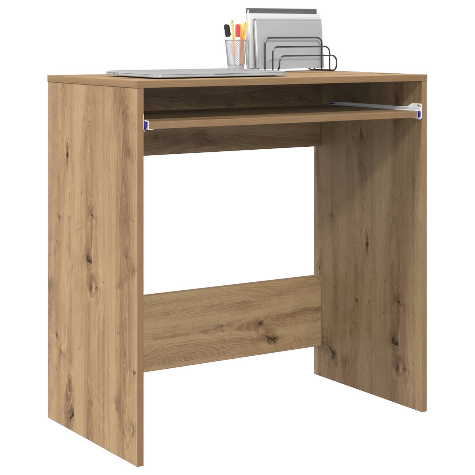 vidaXL Computertisch Artisan Eiche Holzwerkstoff Standard Einfach