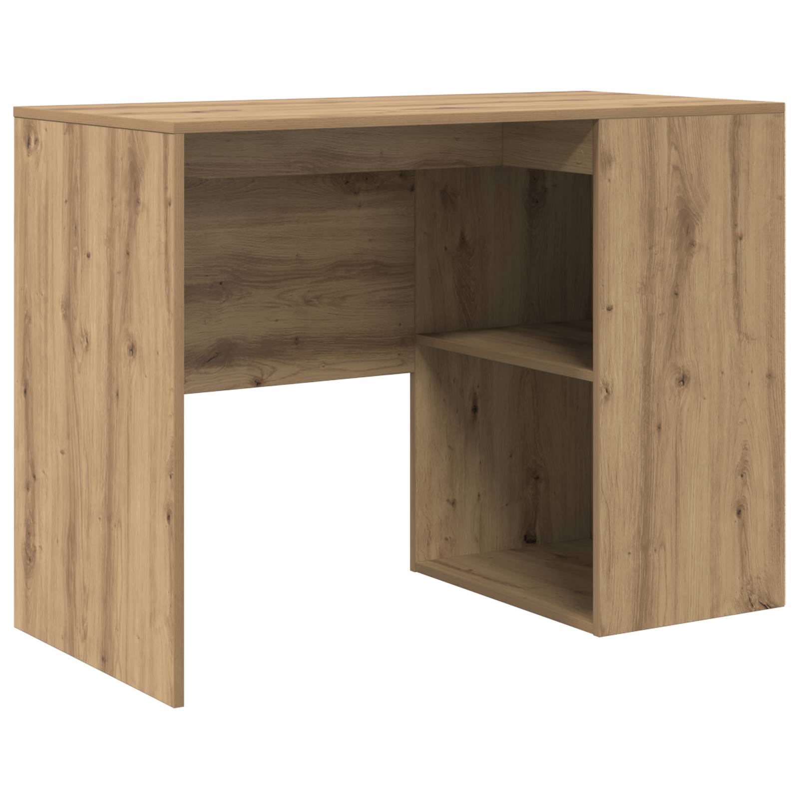 vidaXL Schreibtisch Artisan Eiche Spanplatte Mittel Schlank