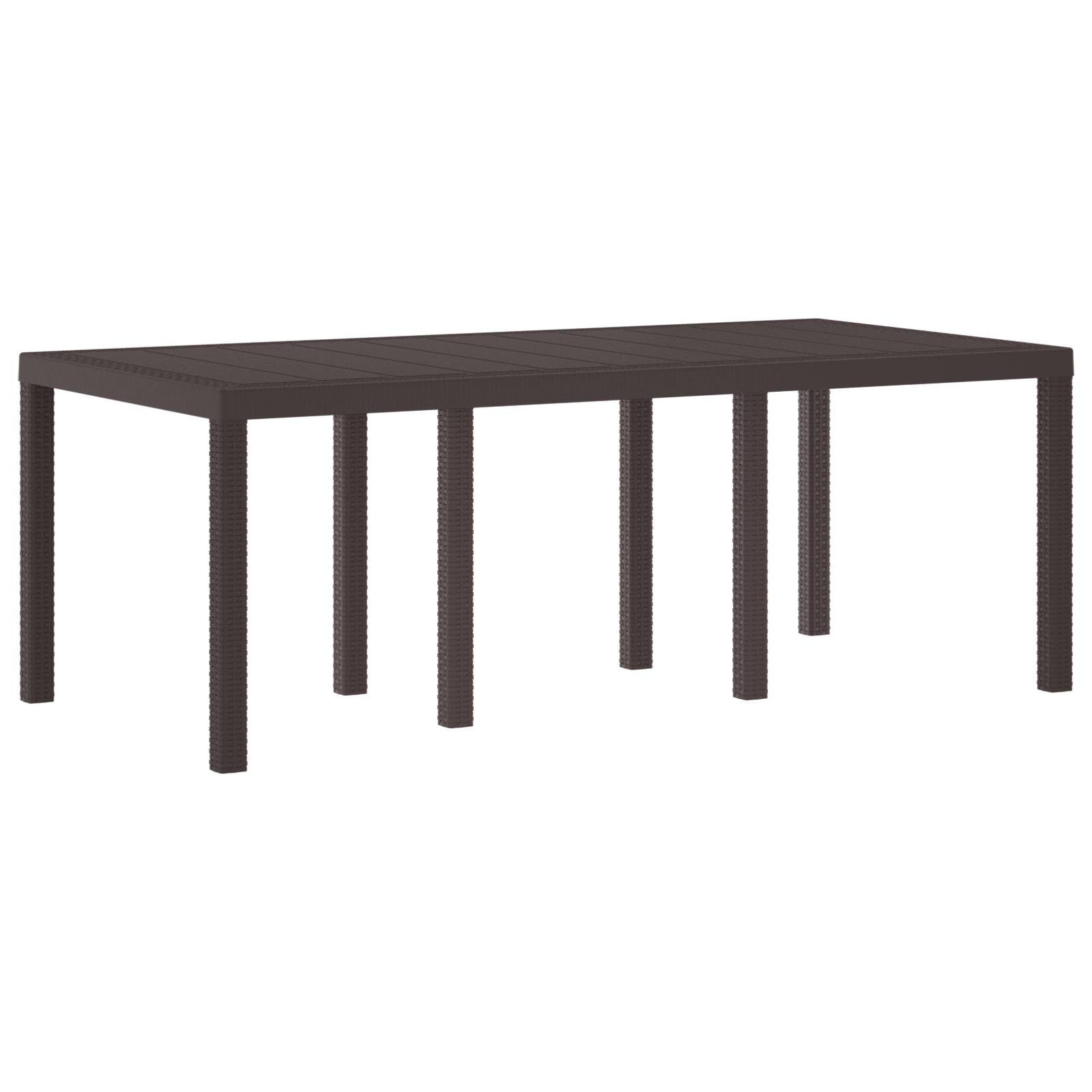 vidaXL 9-teiliges Garten Essset mit Kissen Braun Poly Rattan