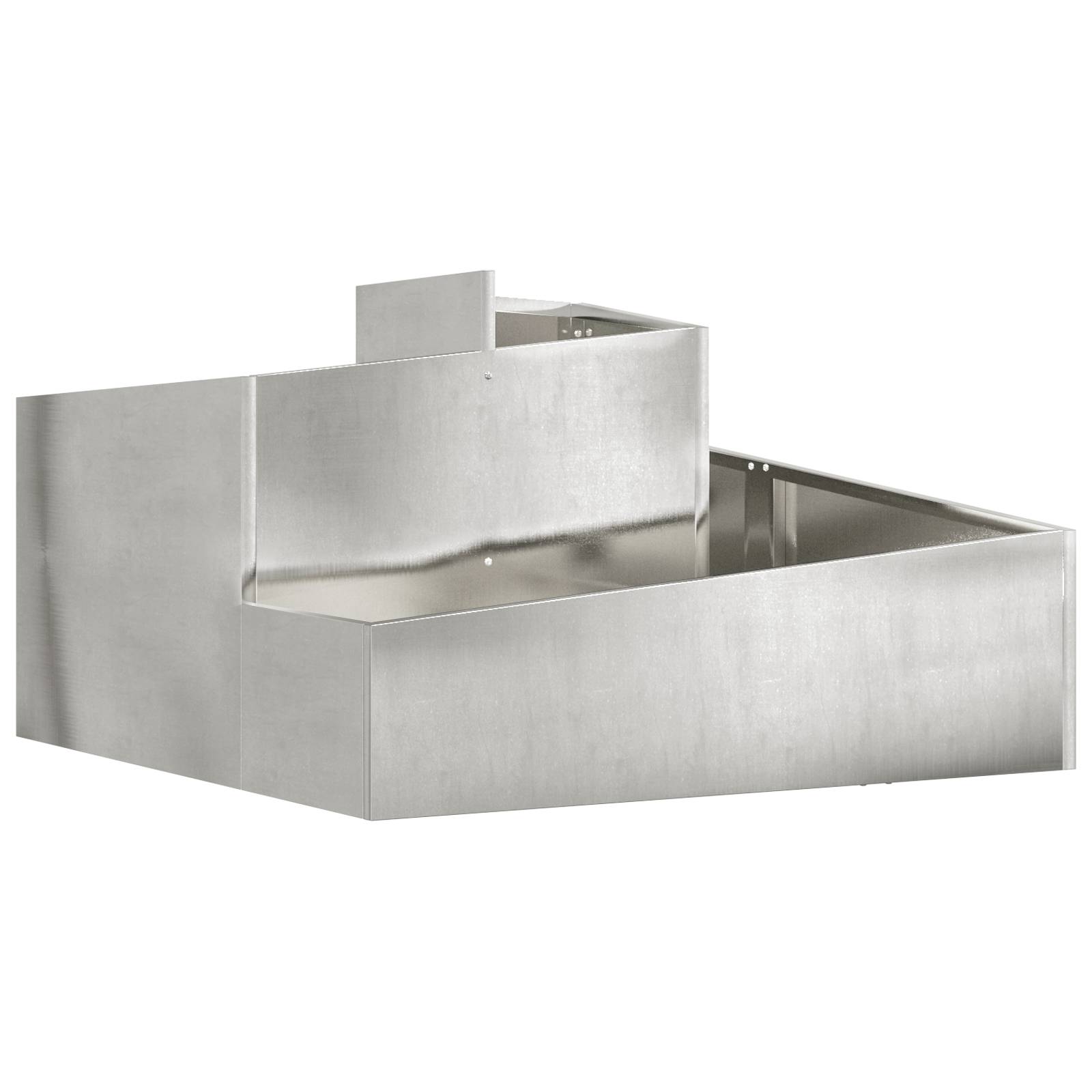 vidaXL Pflanzer 80x80x50 cm Edelstahl