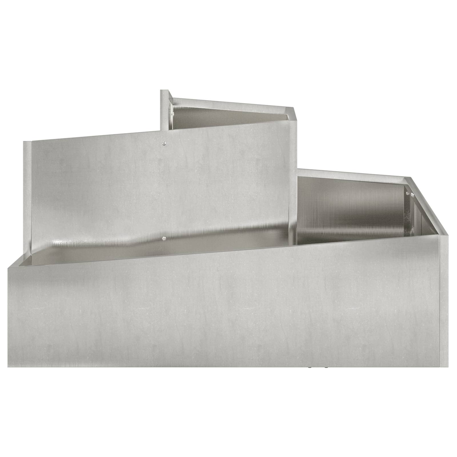 vidaXL Pflanzer 80x80x50 cm Edelstahl