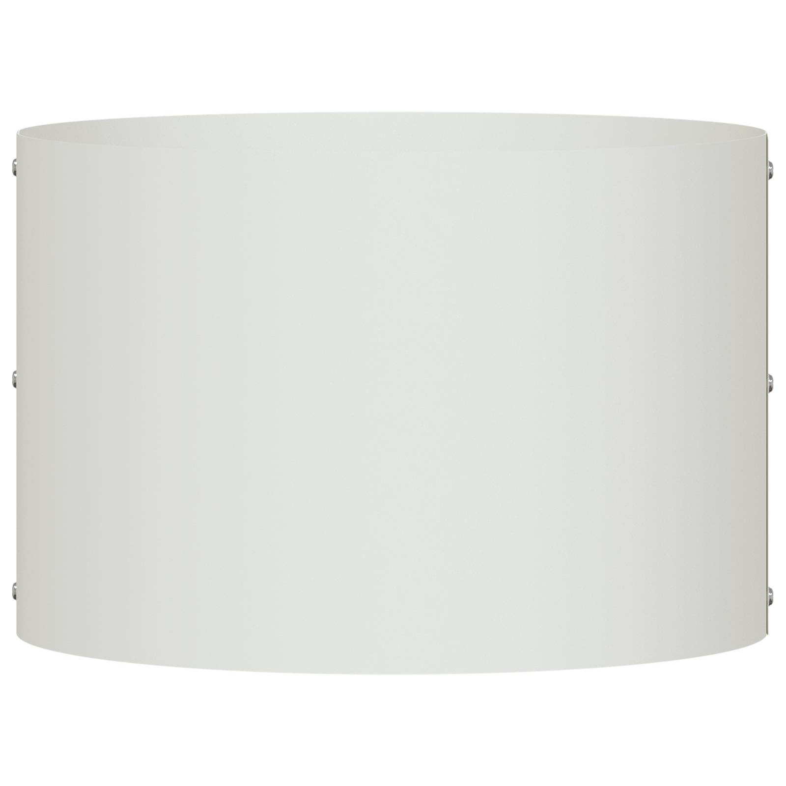 vidaXL Weißer Metalltopf Weiß Metall Mittel Dekorative Intarsien