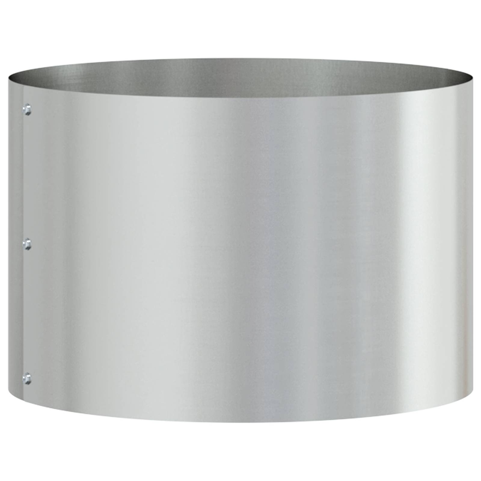 vidaXL Verzinkter Metalltopf Verzinkt Verzinktes Metall 30 cm Durchmesser