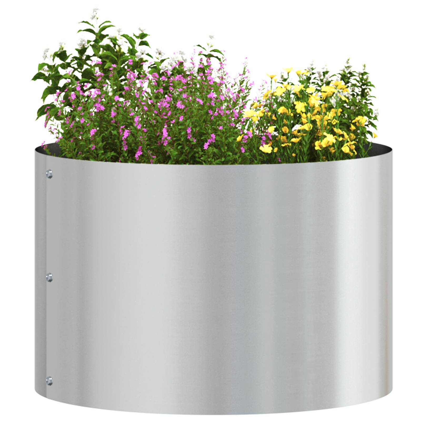 vidaXL Verzinkter Metalltopf Verzinkt Verzinktes Metall 30 cm Durchmesser