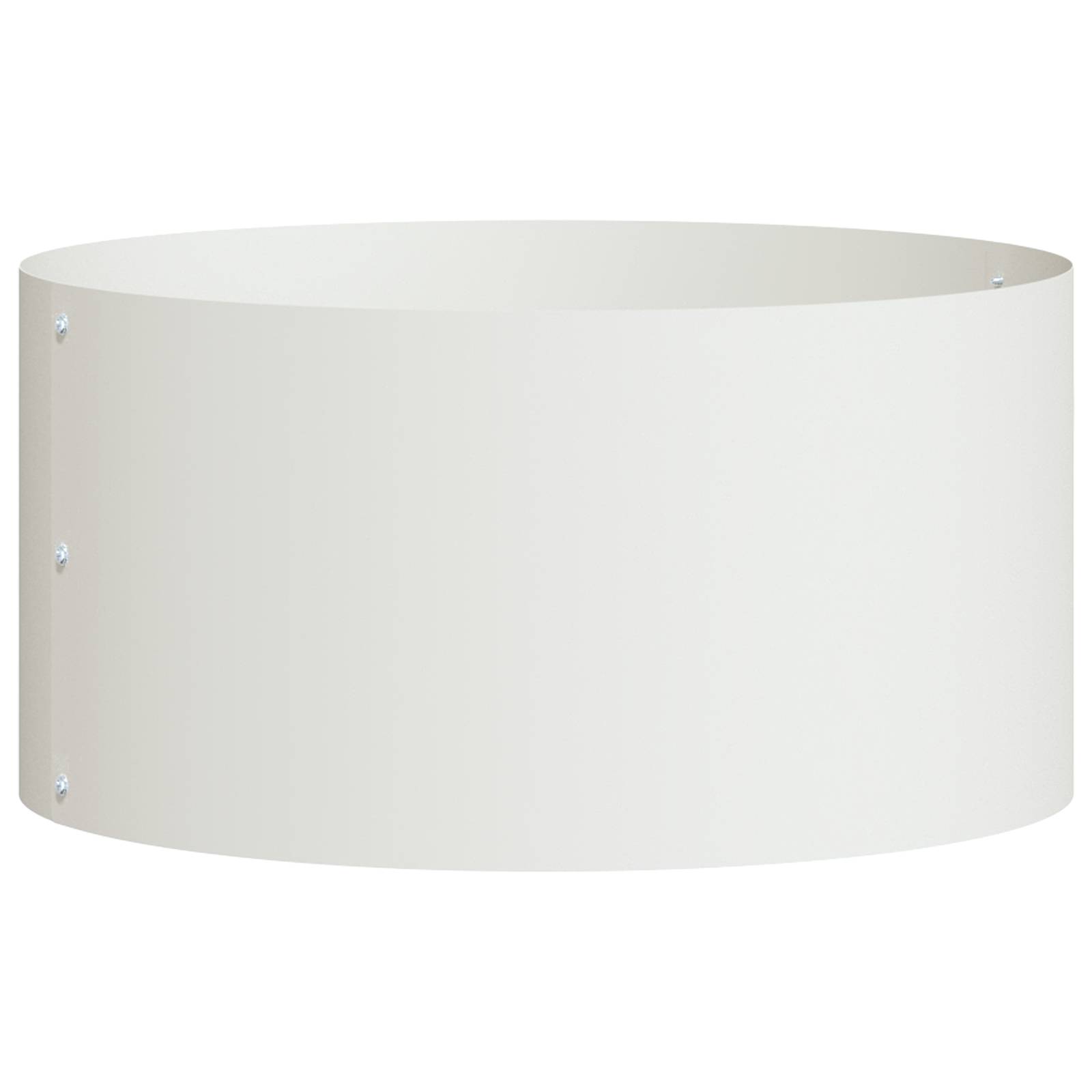 vidaXL Weiße Metallpflanzgefäße Weiß Metall 40 cm Durchmesser