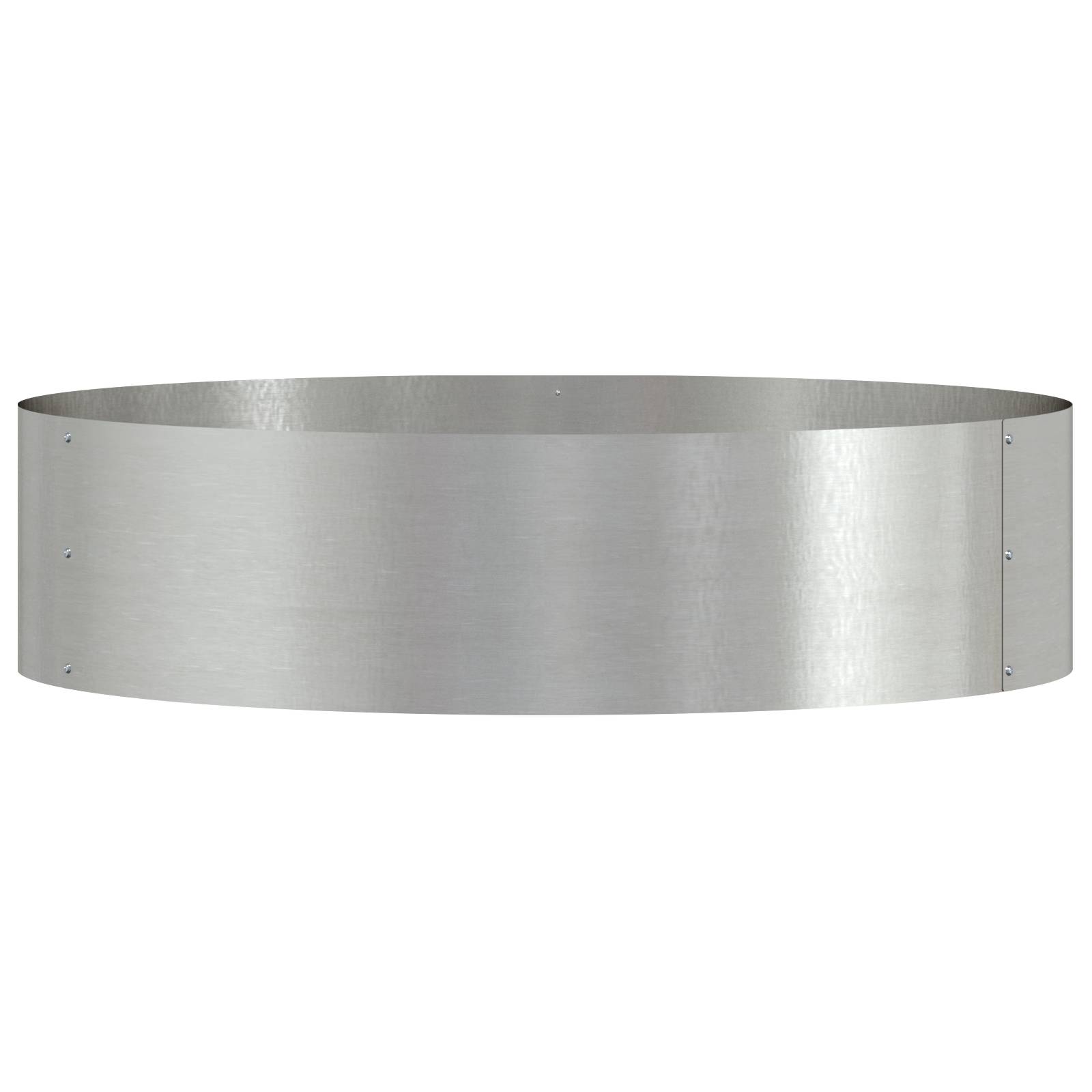 vidaXL Edelstahl Topf Edelstahl Groß Edelstahl Pflanzer Rund Modern